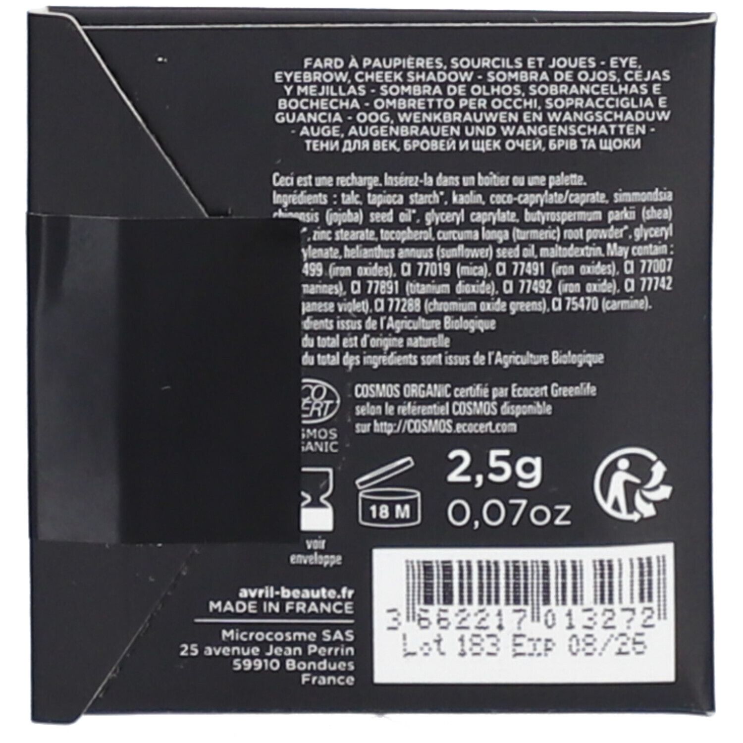 Avril - Zertifizierter Bio-Lidschatten