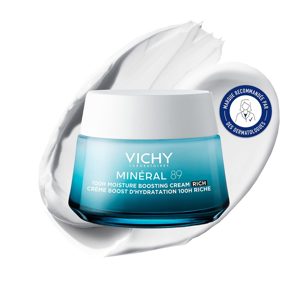 Vichy Minéral 89 crème riche boost d'hydratation 72h peaux sèches
