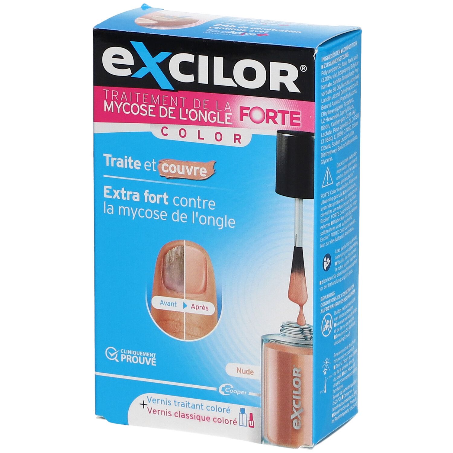 eXcilor® Forte Color Traitement de la Mycose de l'Ongle Nude