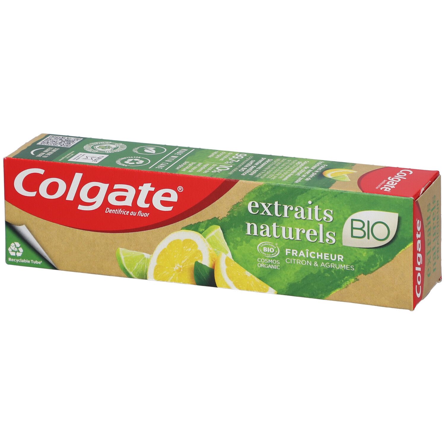 Colgate® Extraits Naturels Bio Dentifrice Fraîcheur Citron & Agrumes