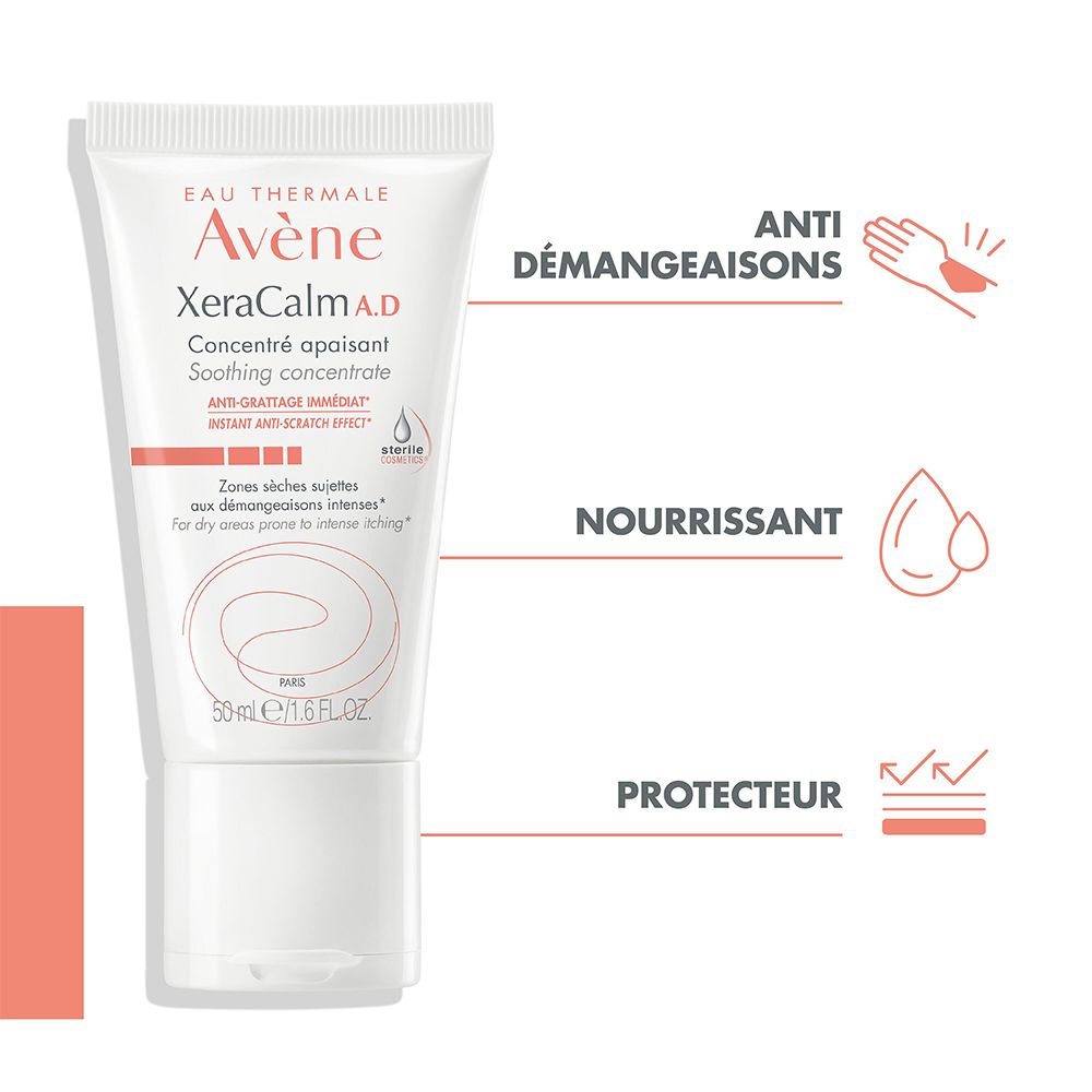 Tube avec nom et logo du produit. Contient 50 ml. Cosmétique stérile. Éléments graphiques.
