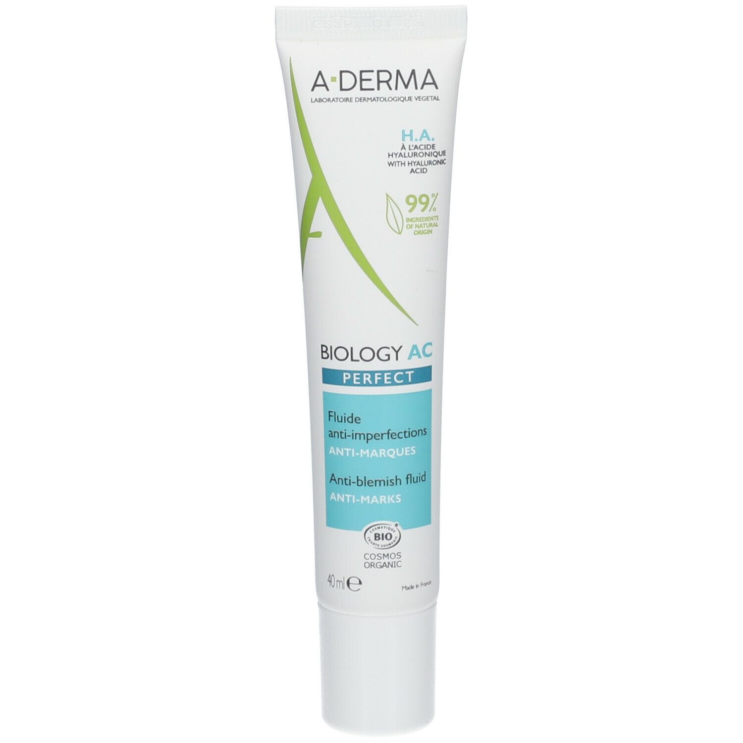 A-Derma Biology AC Perfect Fluide anti-imperfections anti-marques