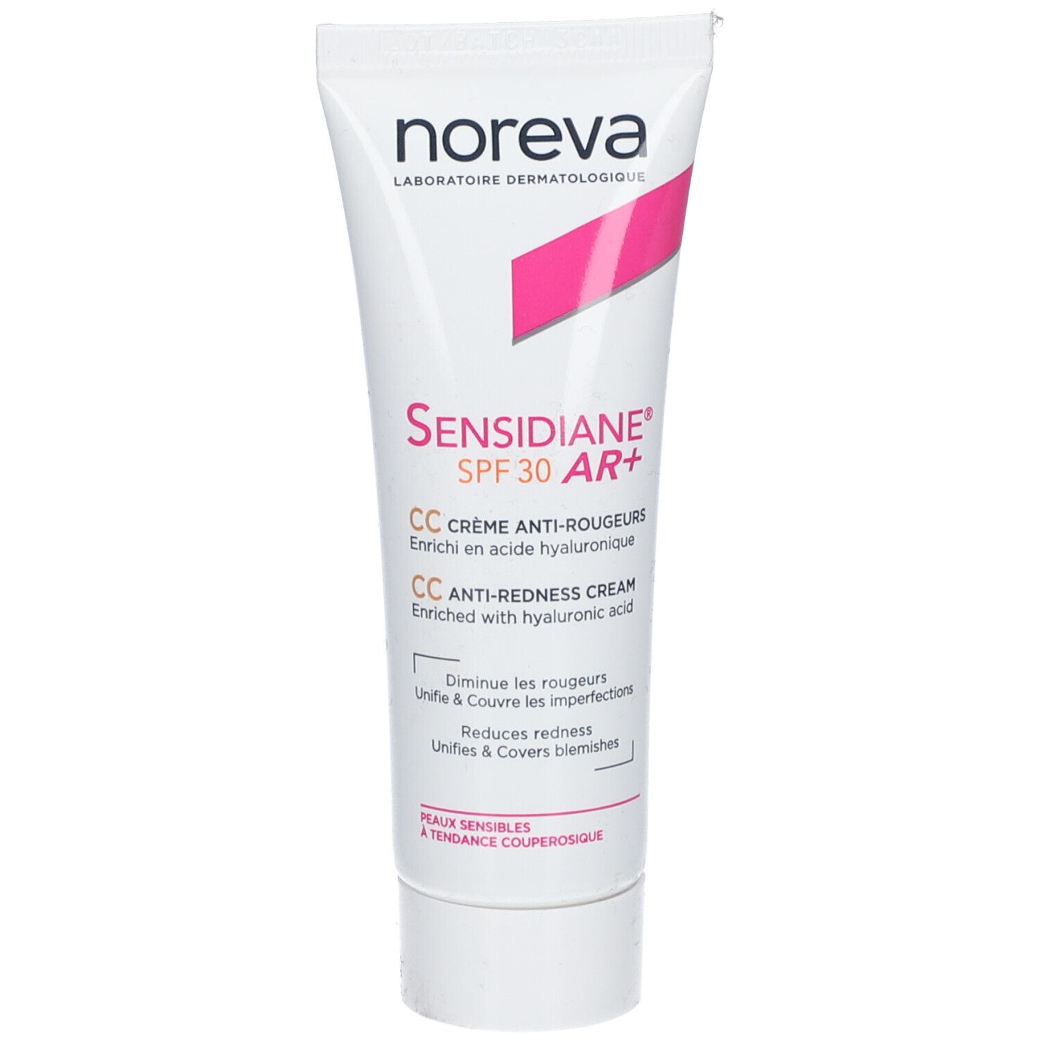 noreva Laboratoires Sensidiane AR+ CC Crème AntiRougeur SPF 30 Teinte claire