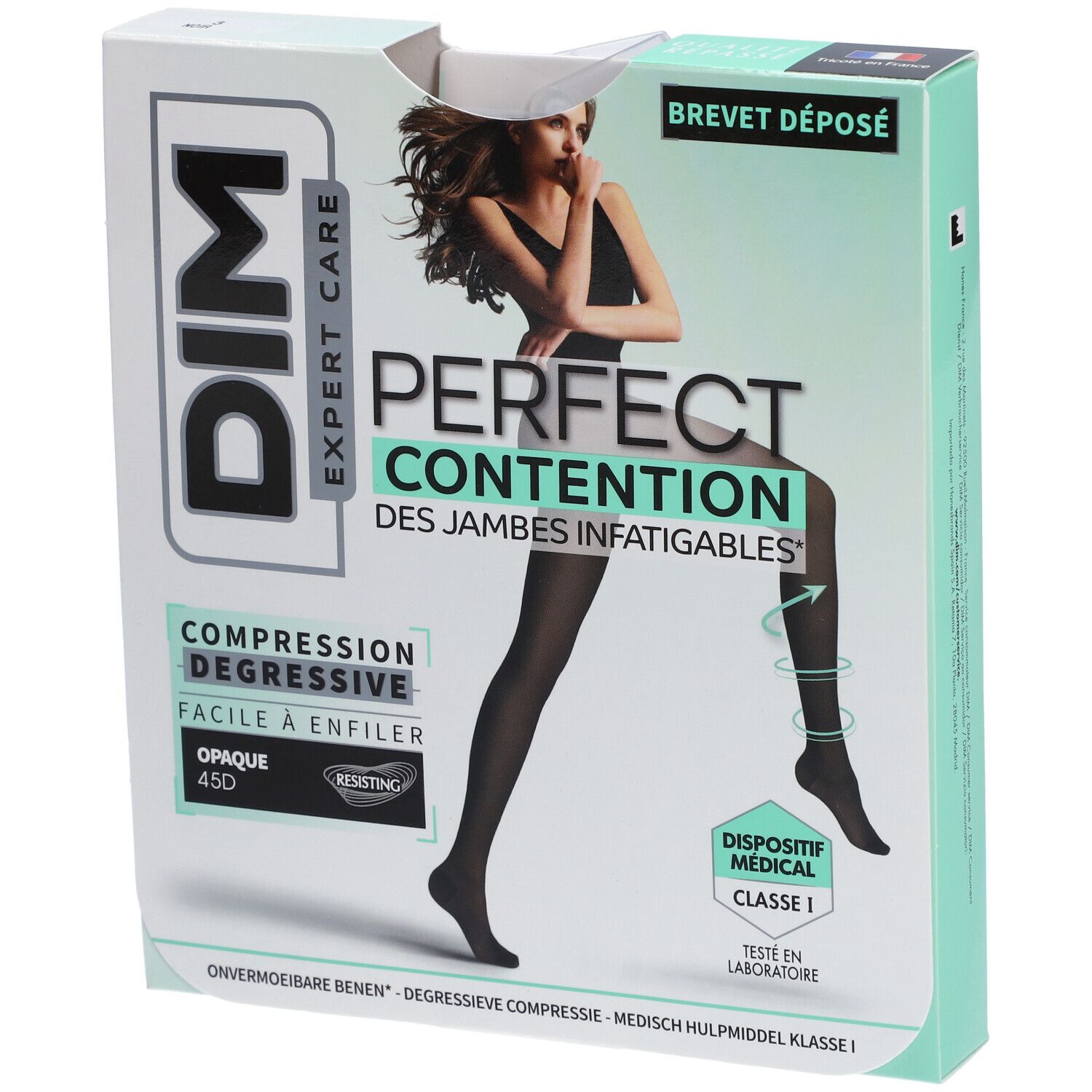 DIM Perfect Contention - Collants opaques 45D - Noir - Taille 3