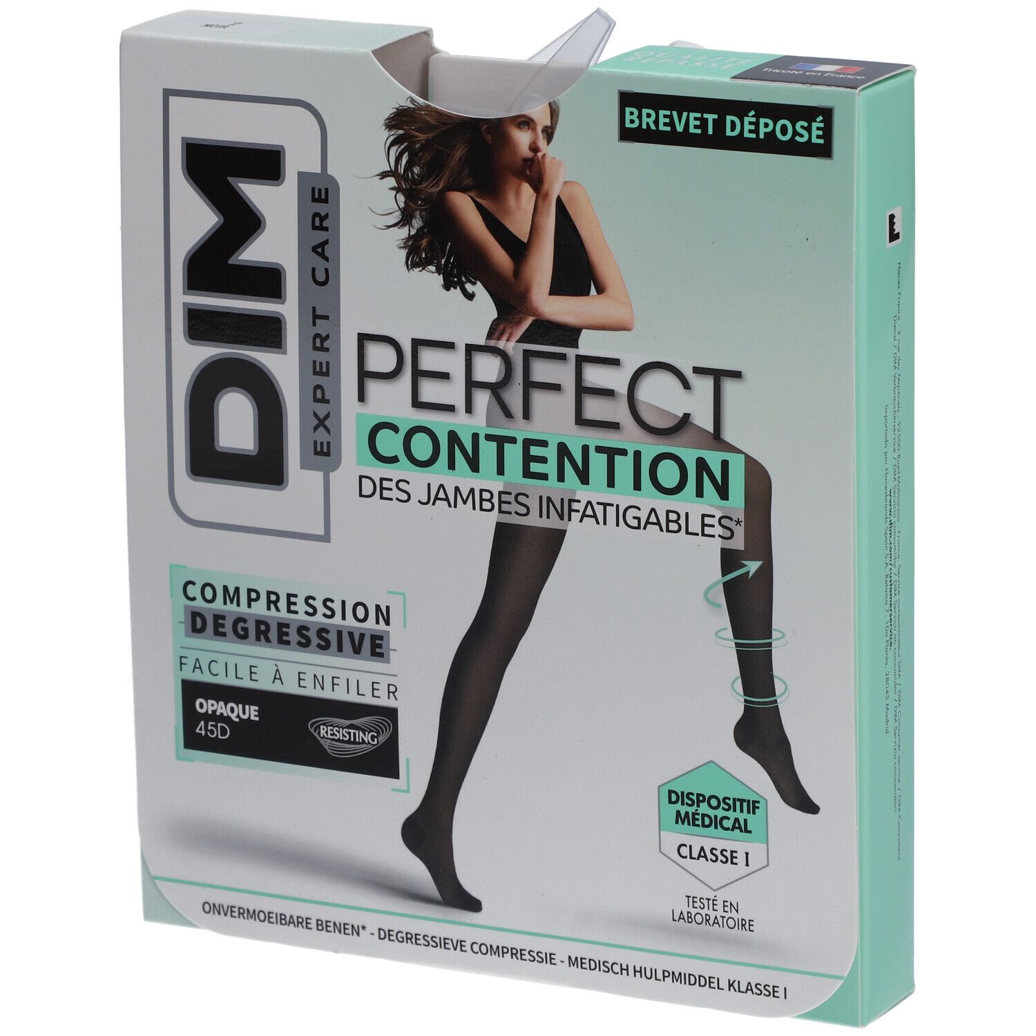 DIM Perfect Contention - Collants opaques 45D - Noir - Taille 2