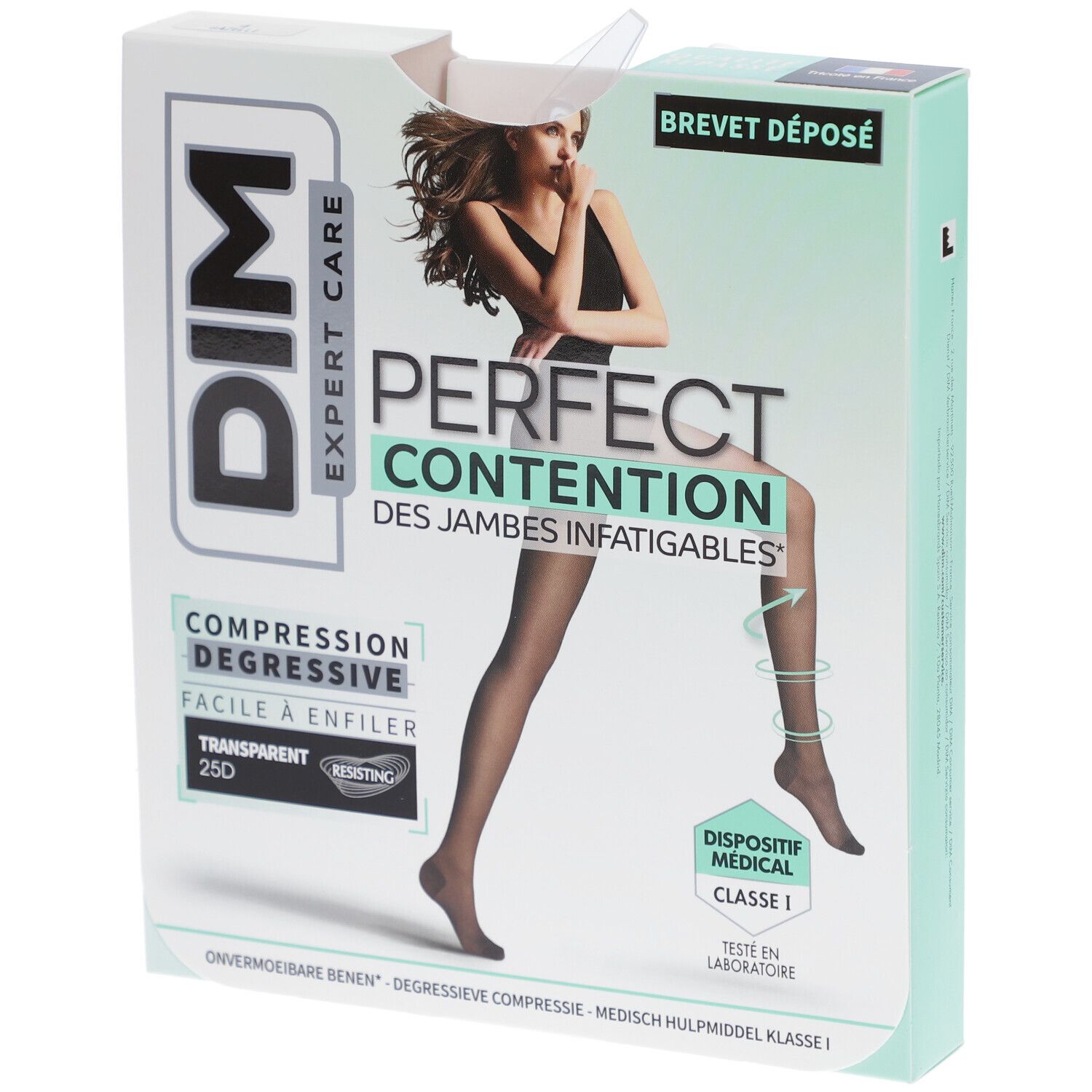 DIM Perfect Contention - Collants transparents 25D - Gazelle - Taille 4