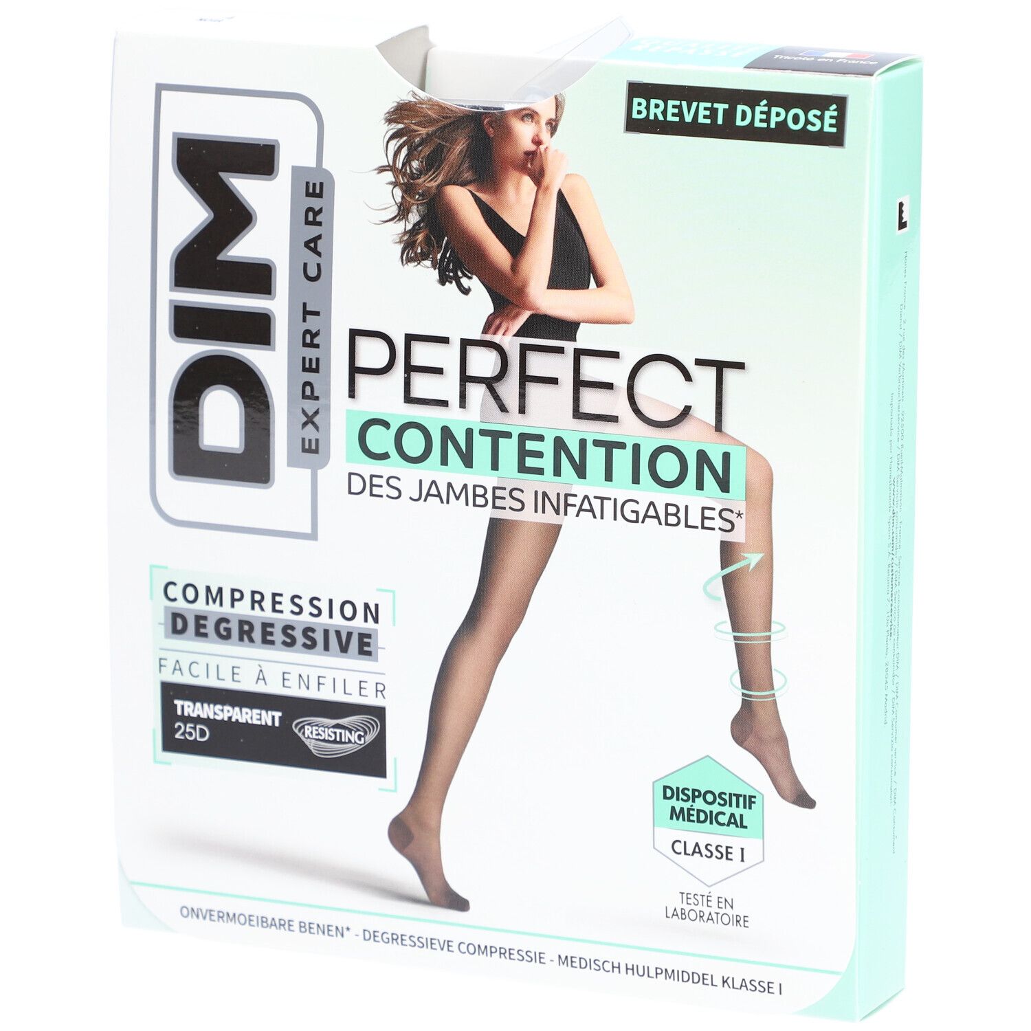 DIM Coll Perfect Transpirant Noir T4