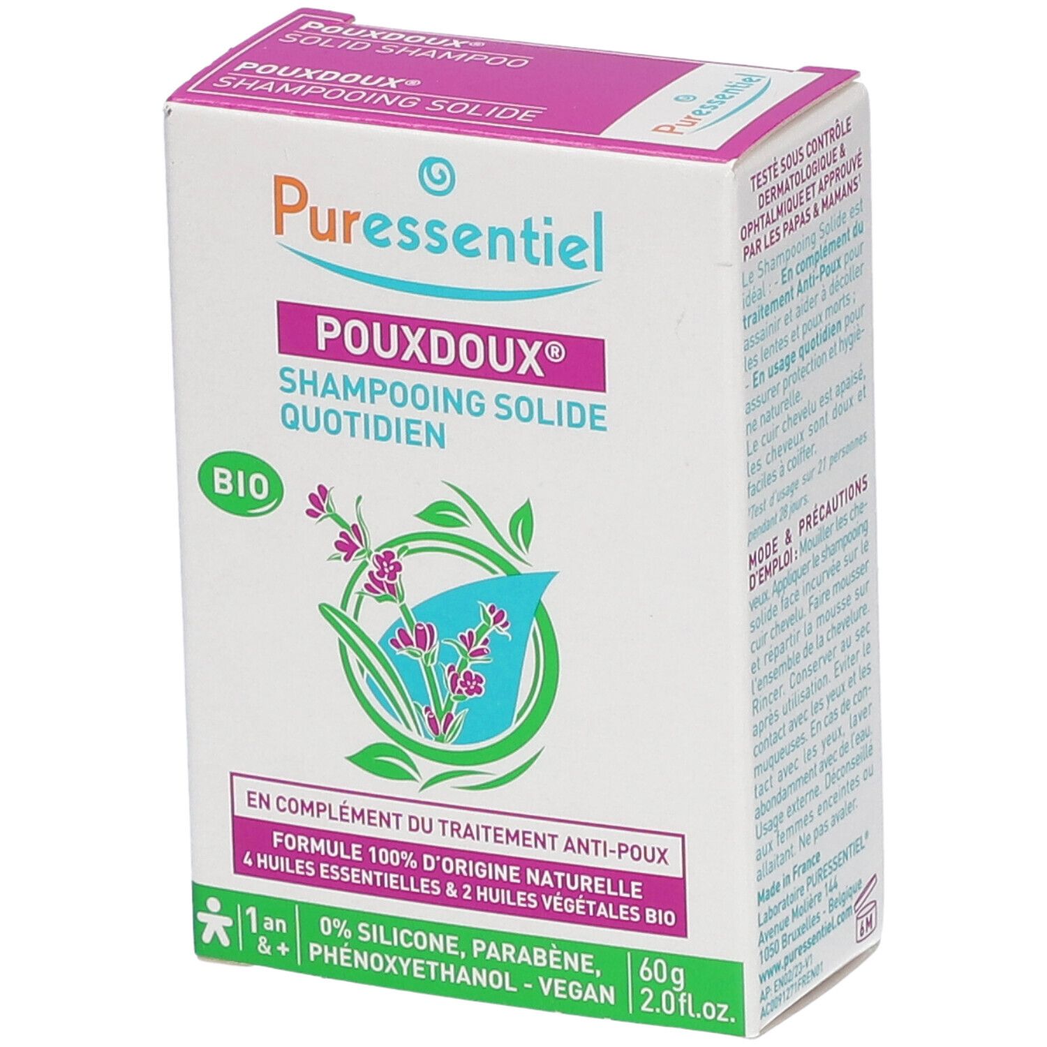 Puressentiel Pouxdoux® Shampooing Solide Quotidien