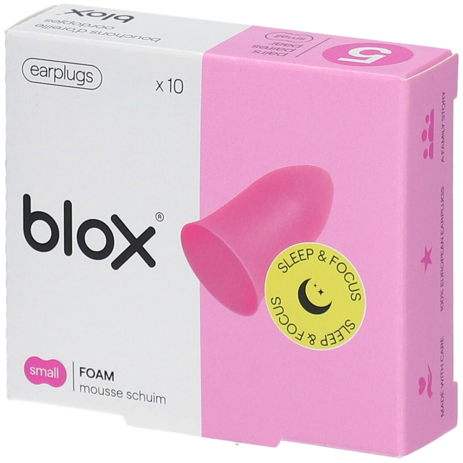 blox® Gamme Sleep & Focus - Mousse Small Rose