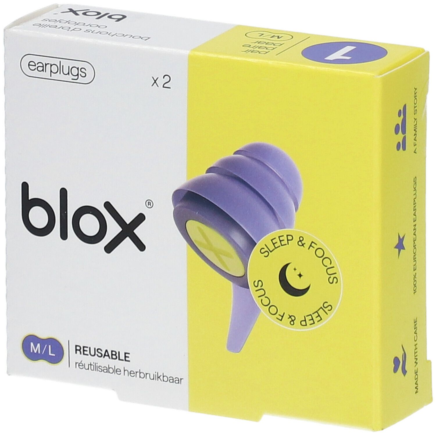 blox® Gamme Sleep & Focus - Silicone Réutilisable