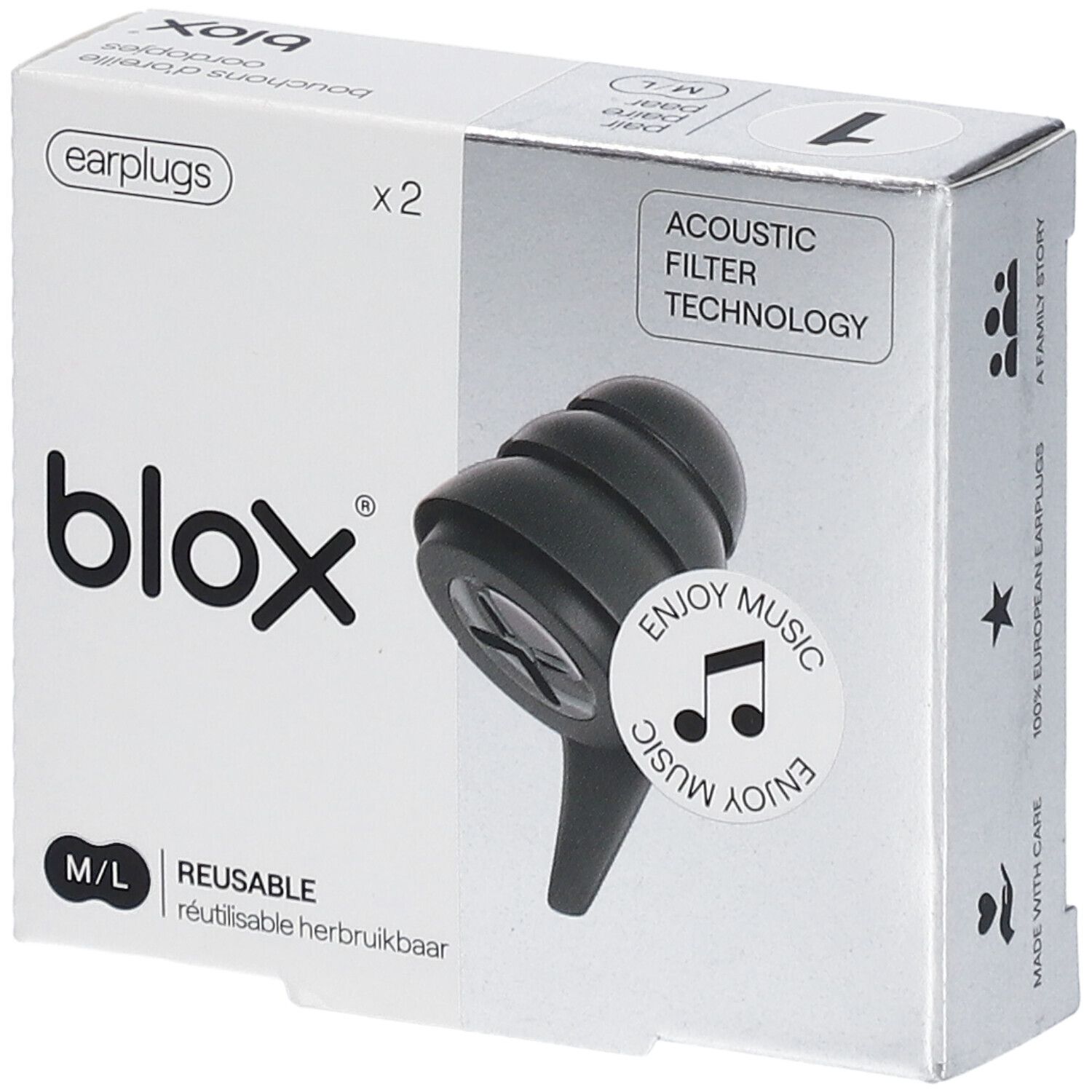 blox® Gamme Music - Silicone Réutilisable