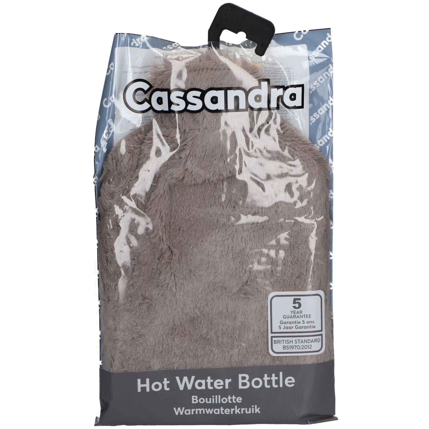 Cassandra Bouillotte Housse Fausse fourrure Beige 1,8L