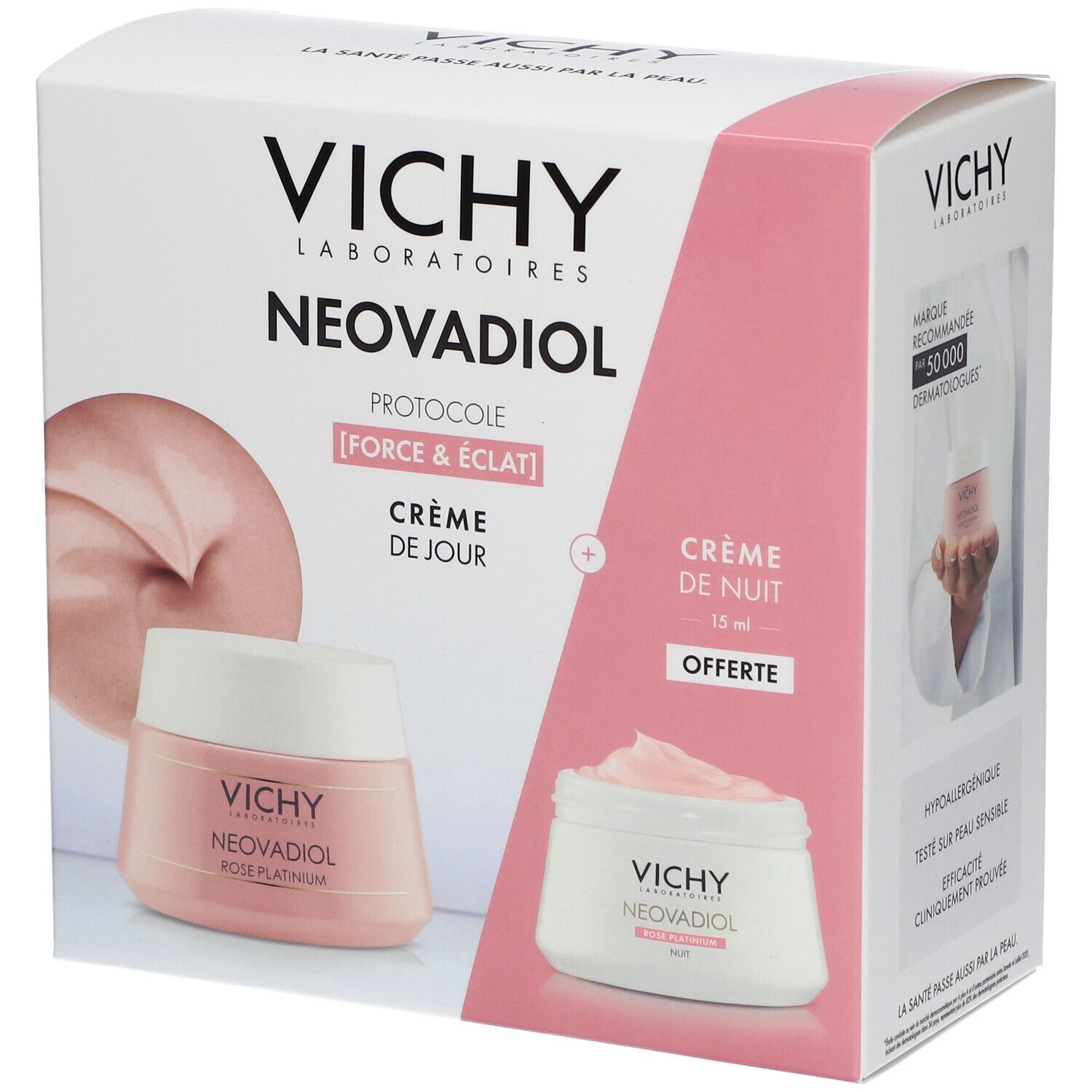 Vichy Coffret Neovadiol Rose Platinium routine Fortifiante & Revitalisante Crème jour Rose Platinium