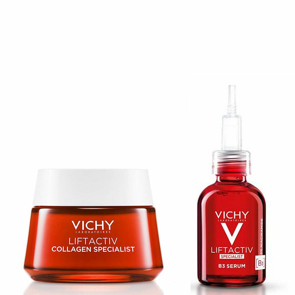 Vichy Liftactiv Collagen Specialist Crème de jour + Liftactiv Specialist B3 Sérum Taches Brunes & Ri