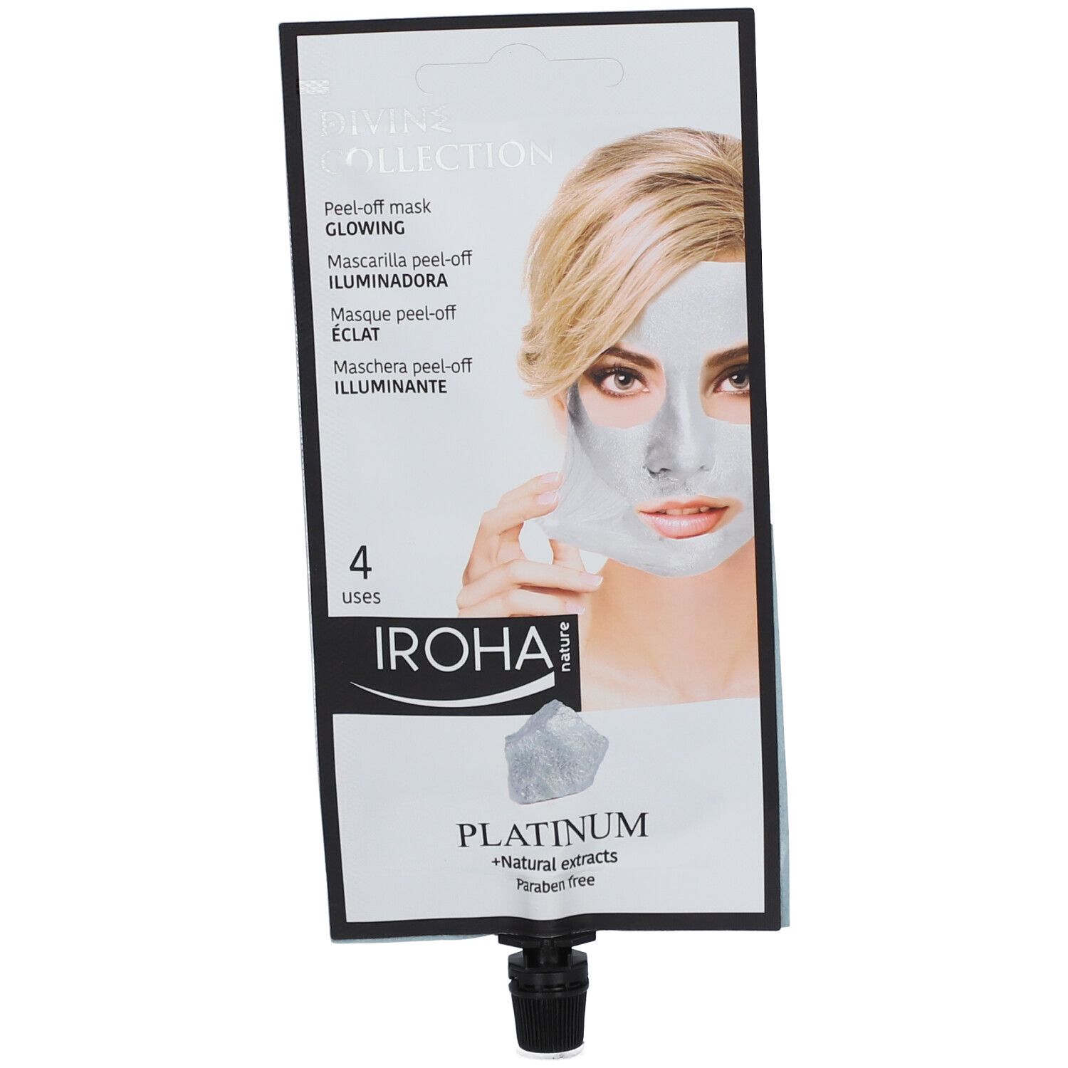 Iroha Nature Masque Peel Off Glowing Platinum