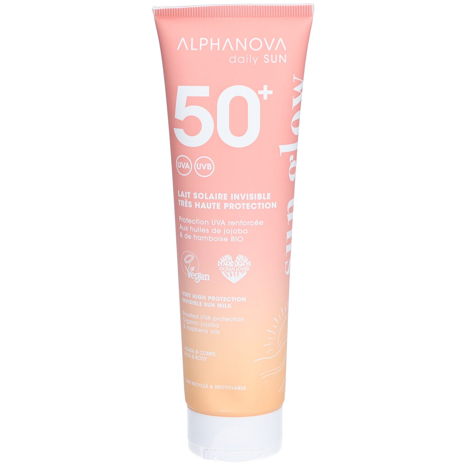 Alphanova Lait Solaire Invisible Très Haute Protection SPF 50+