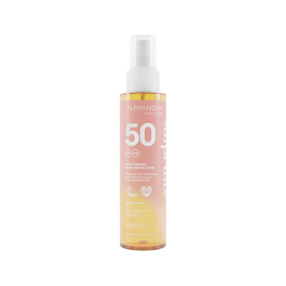 Alphanova SUN Glow HLE Spf50 125Ml 125 ml Ätherisches Öl