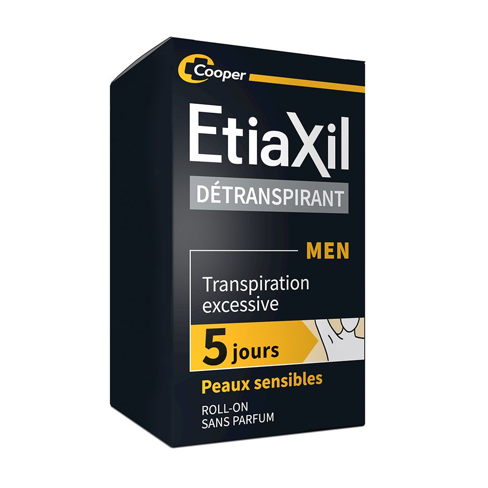 Etiaxil - Déodorant Détranspirant - Traitement Transpiration Excessive - Aisselles - Homme - Peaux S