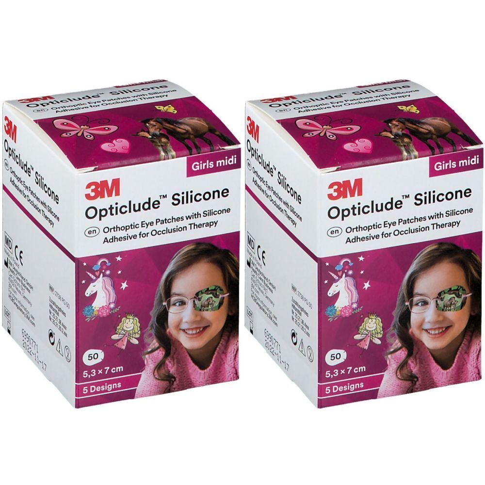 3M™ Opticlude™ Silicone Girl Midi 5,3 x 7,0 cm