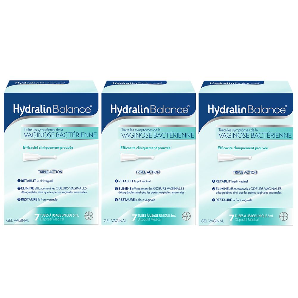 HydralinBalance® Gel Vaginal contre Vaginose bactérienne Triple Action