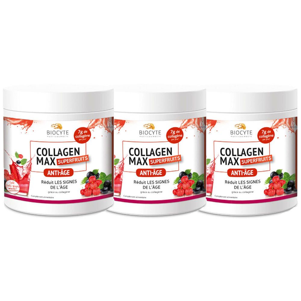 Biocyte® Collagen Max® Superfruits - Collagène poudre
