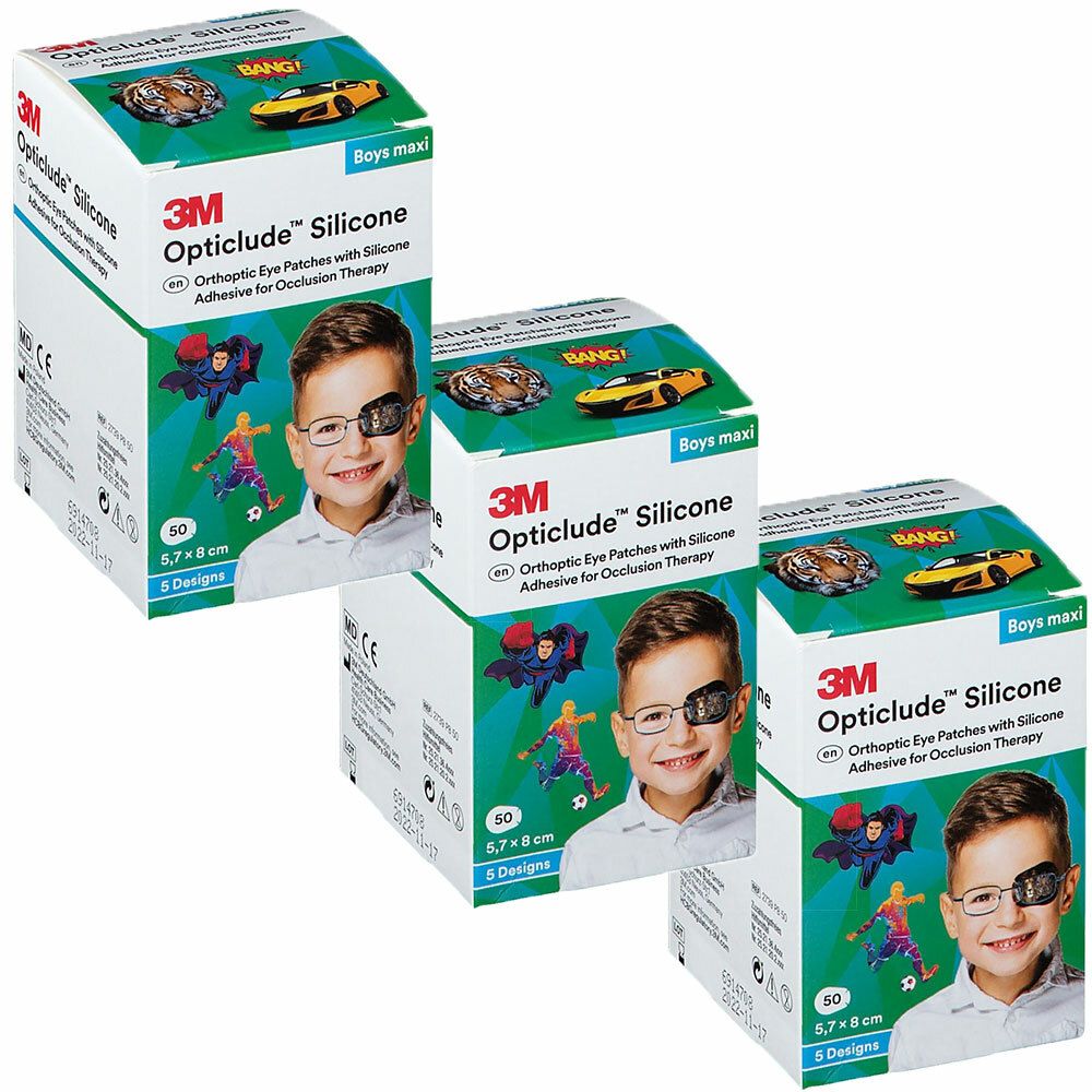 3M™ Opticlude™ Silicone Boy Maxi 5,7 x 8,0 cm