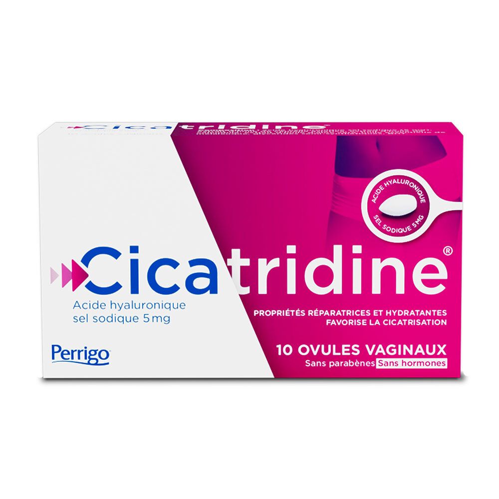 Cicatridine - 10 Ovules Vaginaux - Secheresse vaginale et favorisant la cicatrisation