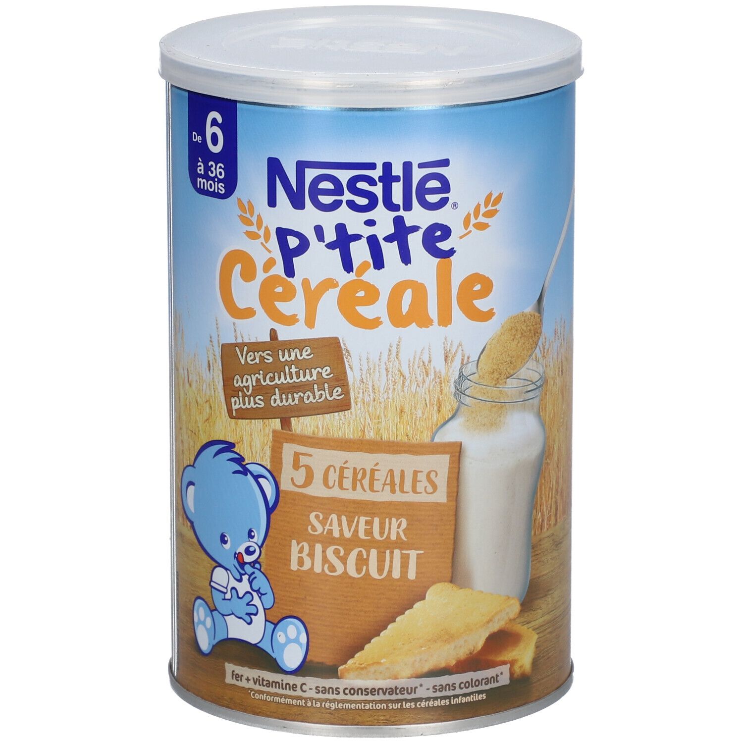 Nestlé® P'tite Céréale 5 Céréales Saveur Biscuit