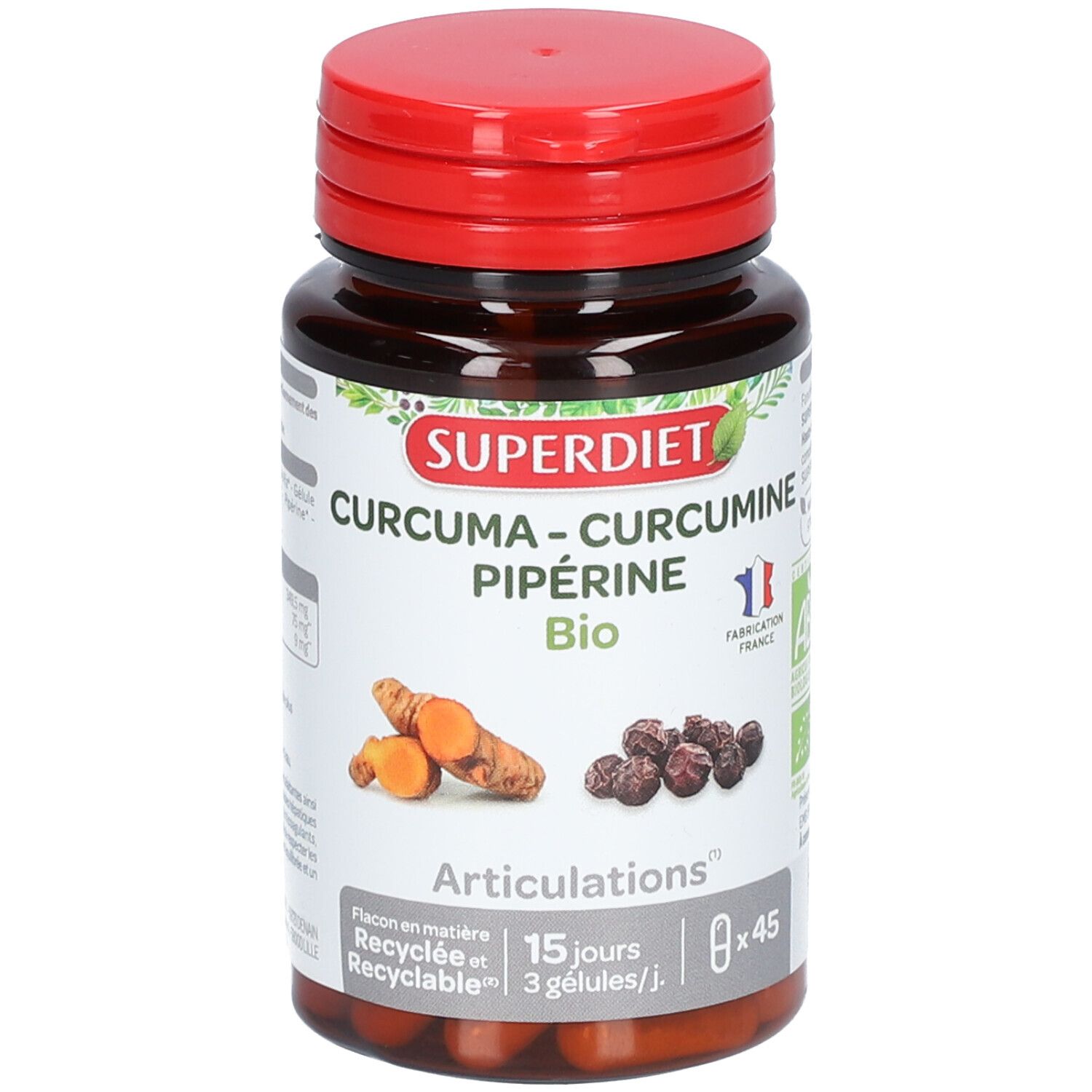 Super Diet Curcuma Curcumine - Pipérine BIO