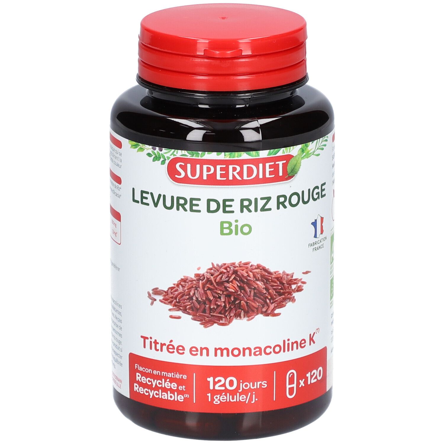 Super Diet Levure riz rouge Bio