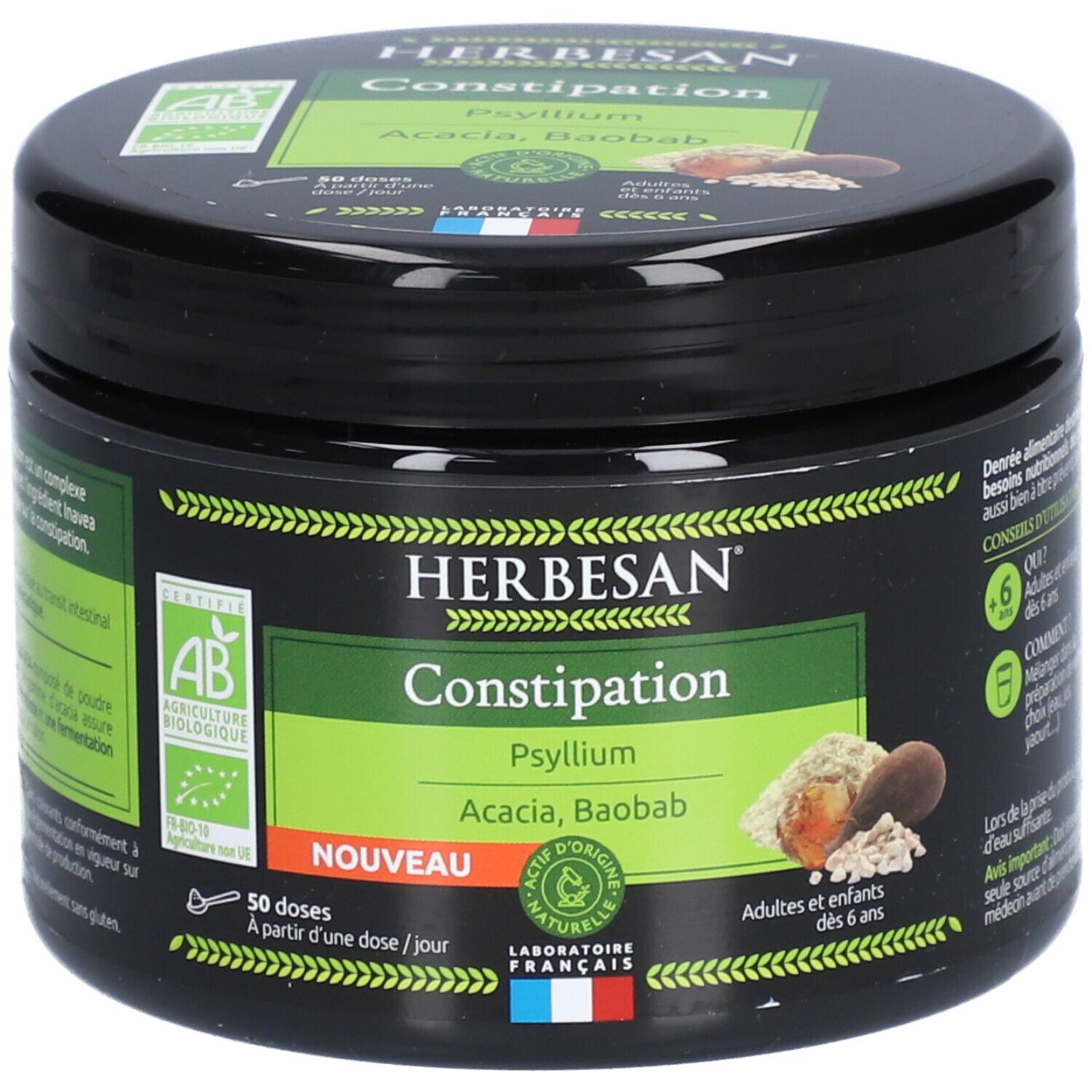 Herbesan Constipation BIO POT 184G