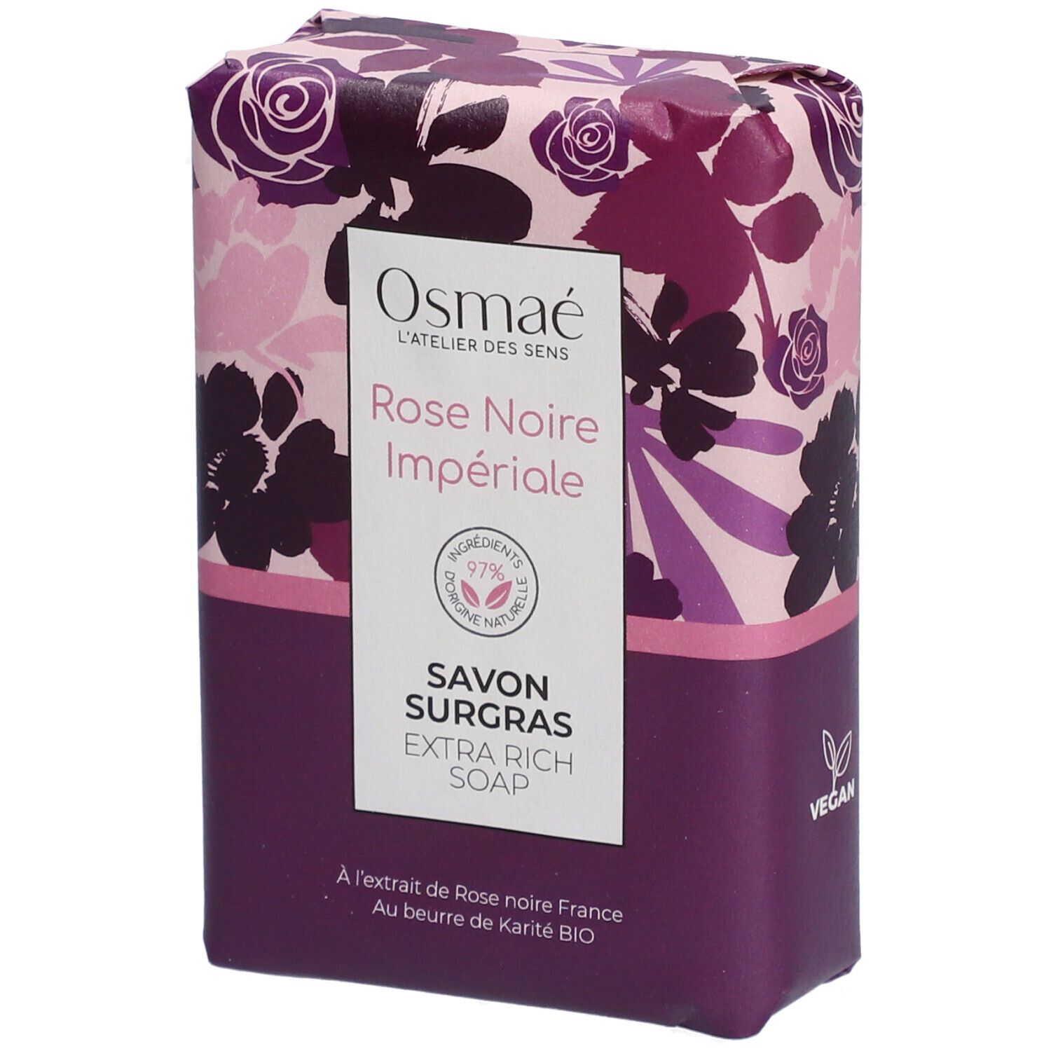 Osmae Savon surgras Rose Noire Impériale