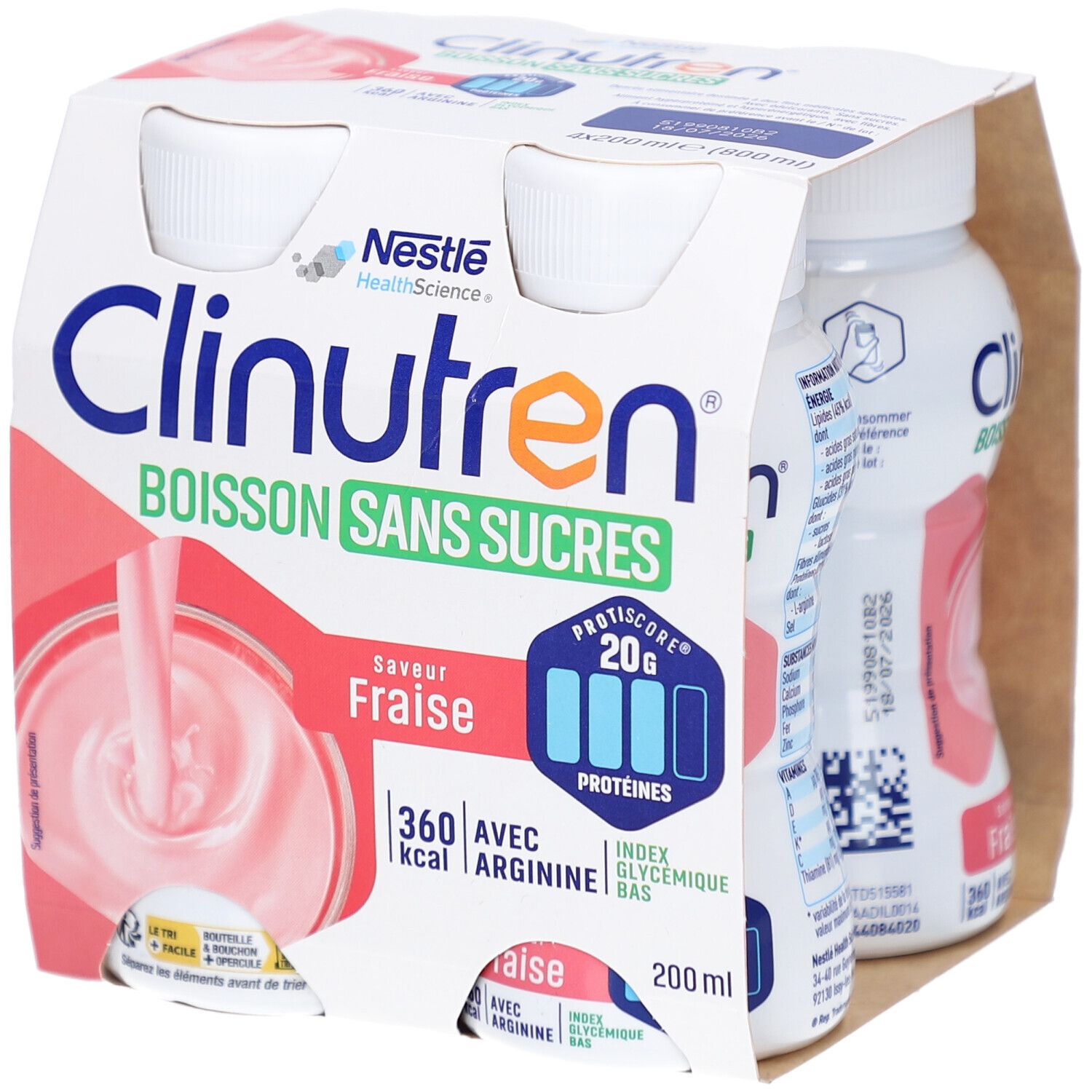 Nestle+Clinutren+Boisson+Sans+Sucres+Fraise