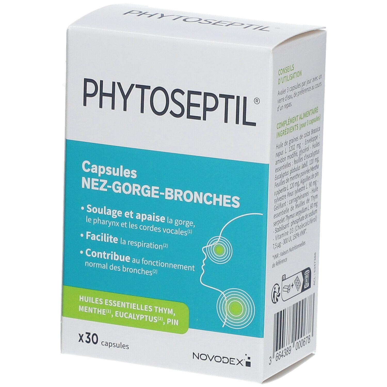Novodex Phytoseptil Nez Gorge Bronches Capsules