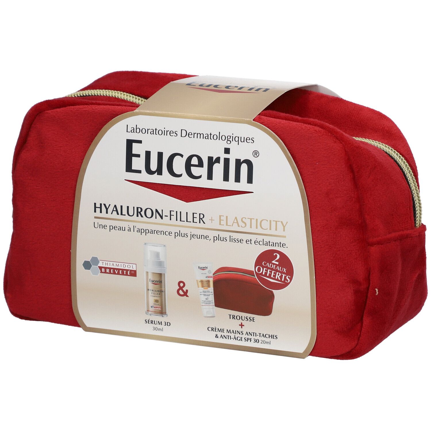 Eucerin® Trousse Hyaluron-Filler + Elasticity Sérum 3D + Crème Mains Anti-Taches & Anti-Âge Spf30