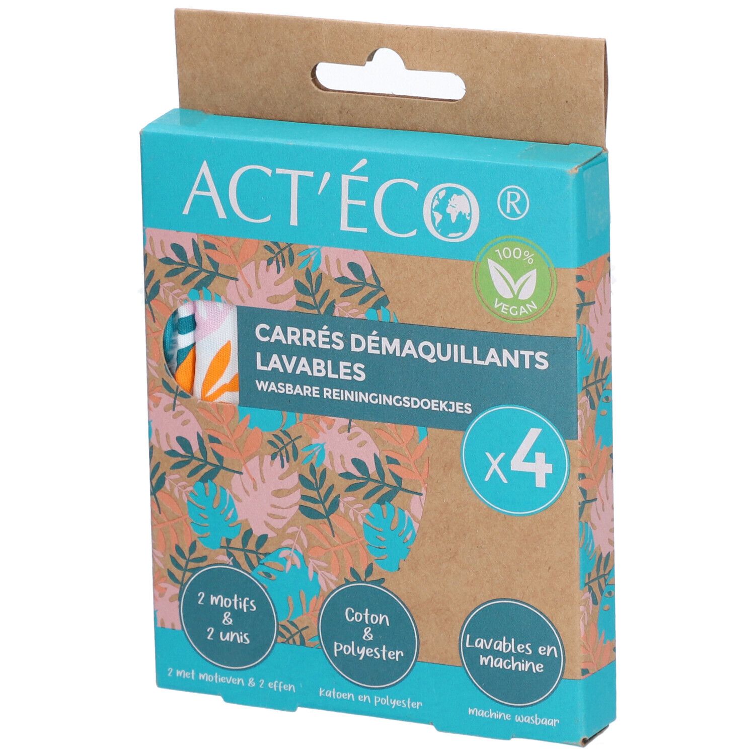 Act'eco Carrés démaquillants lavables