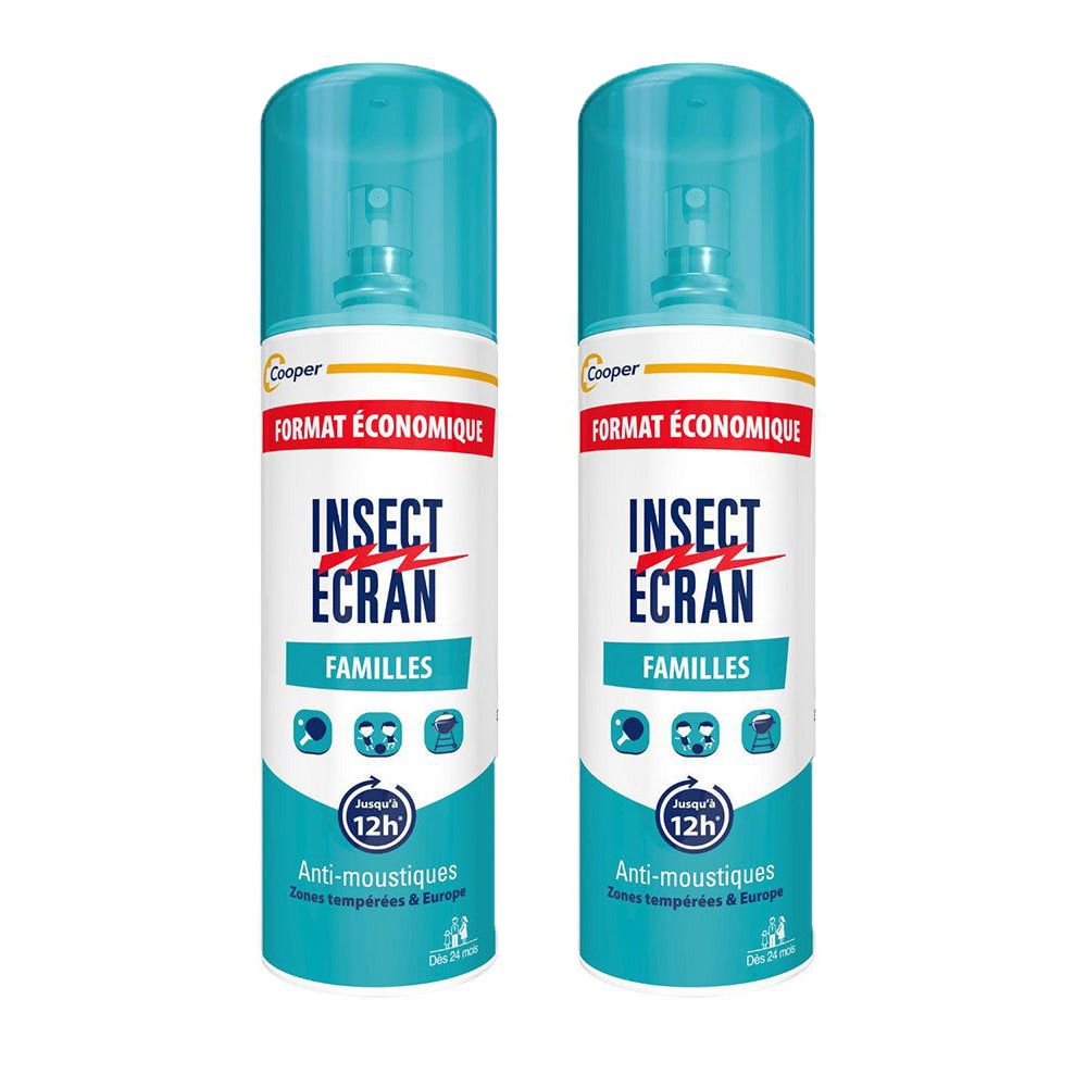 Insect Écran Spray Anti-Moustiques Familles 2 x 200 ml