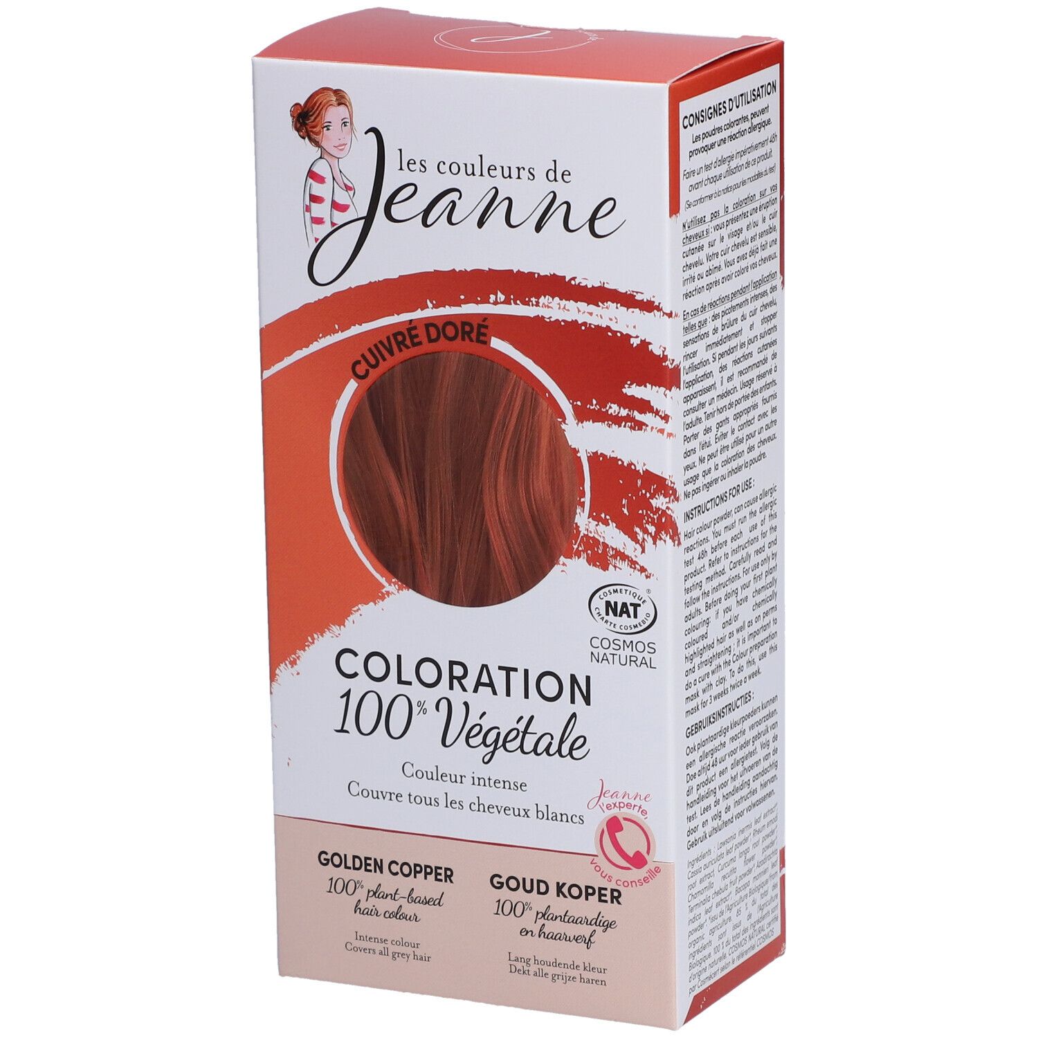Coloration Cuivré doré 100% végétale 100 g