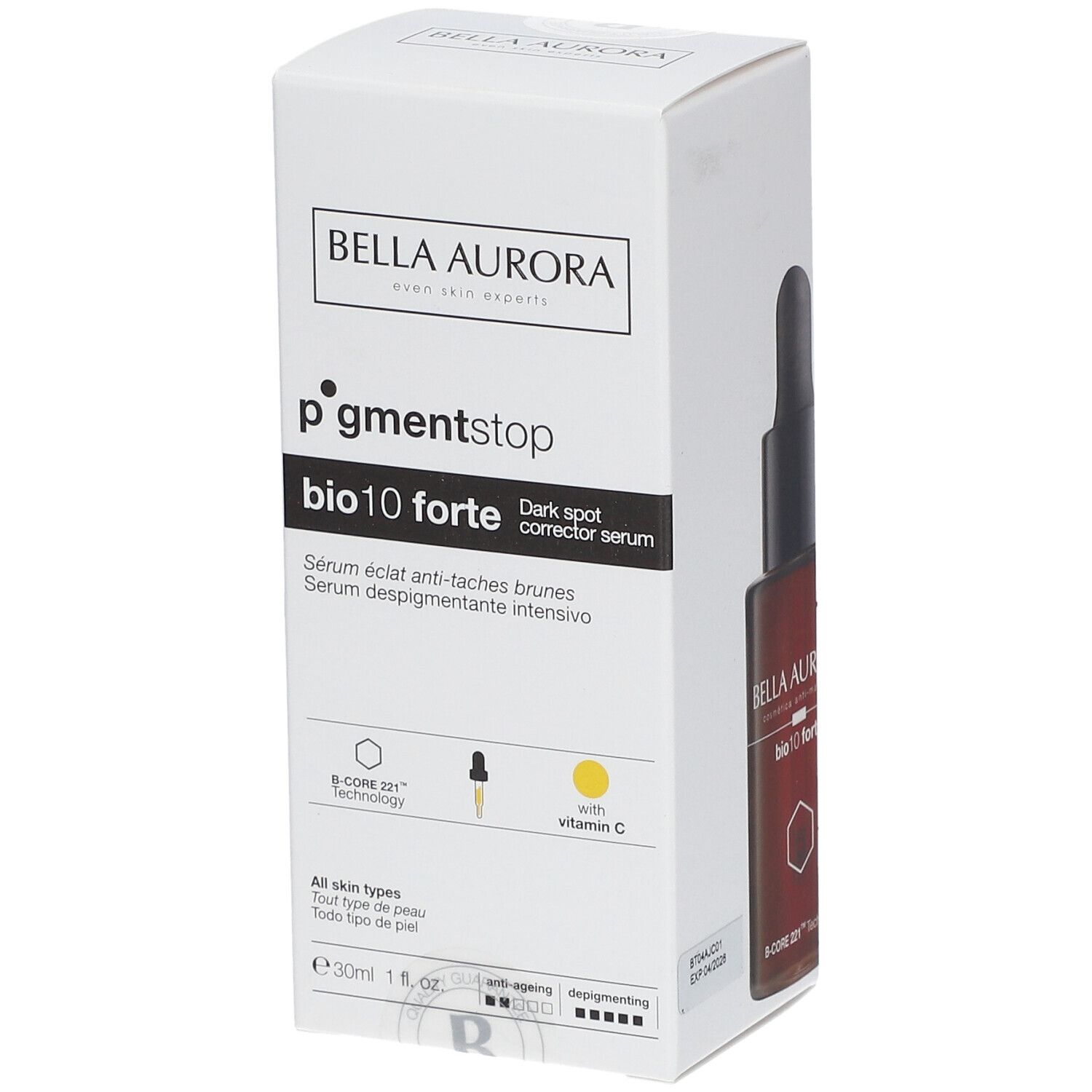 Bella Aurora Pigment Stop Bio 10 Sérum éclat anti-taches brunes