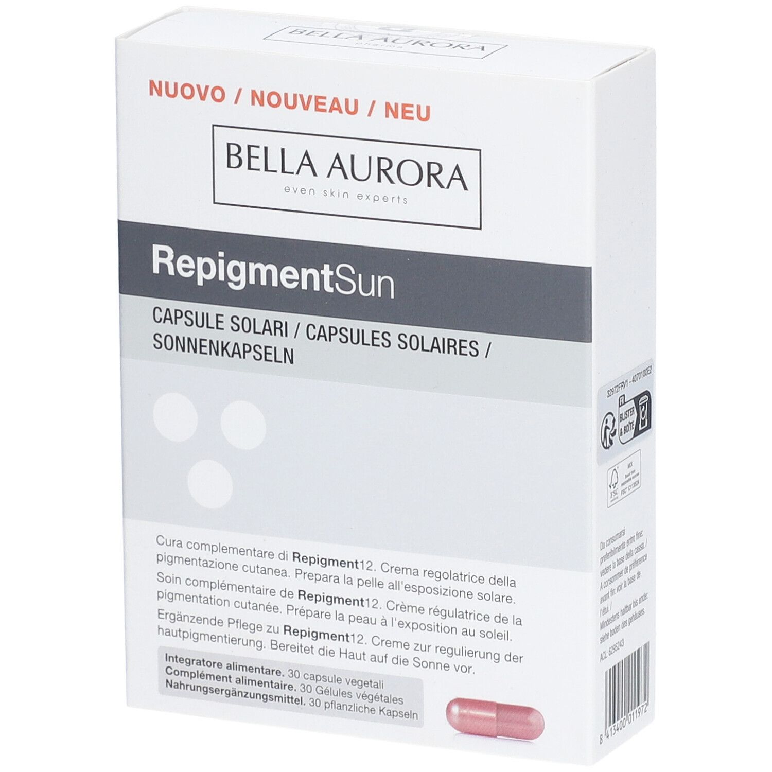 Bella Aurora Repigmentsun Caps 30