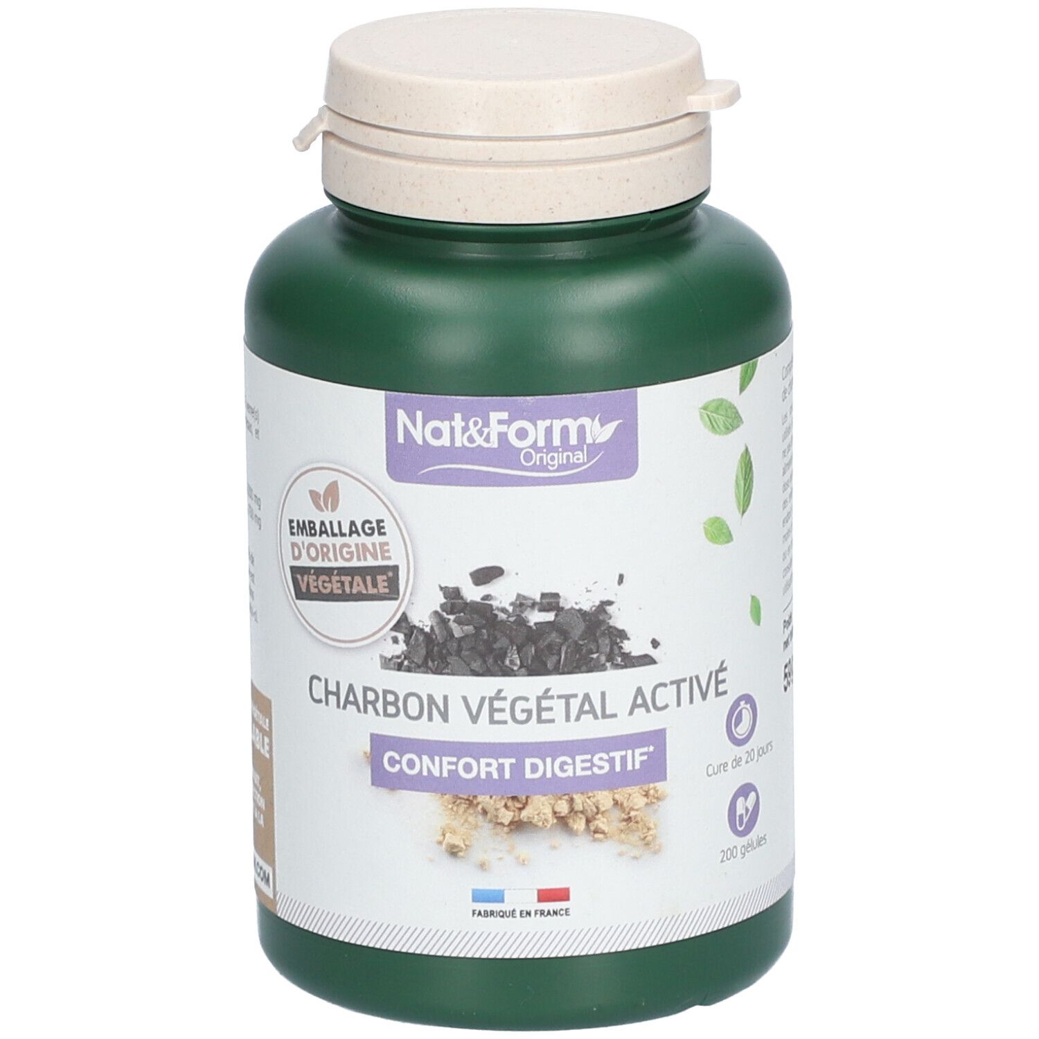 Nat&Form Original Charbon Végétal Activé