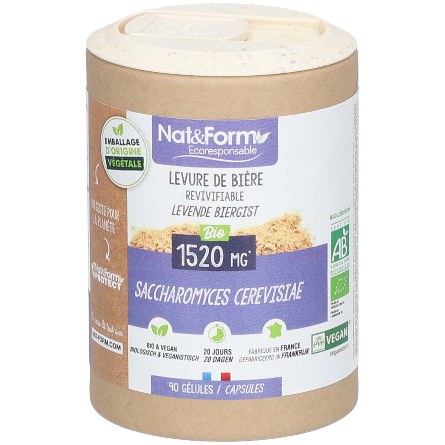 Nat&Form Levure DE Bière Revivifiable BIO