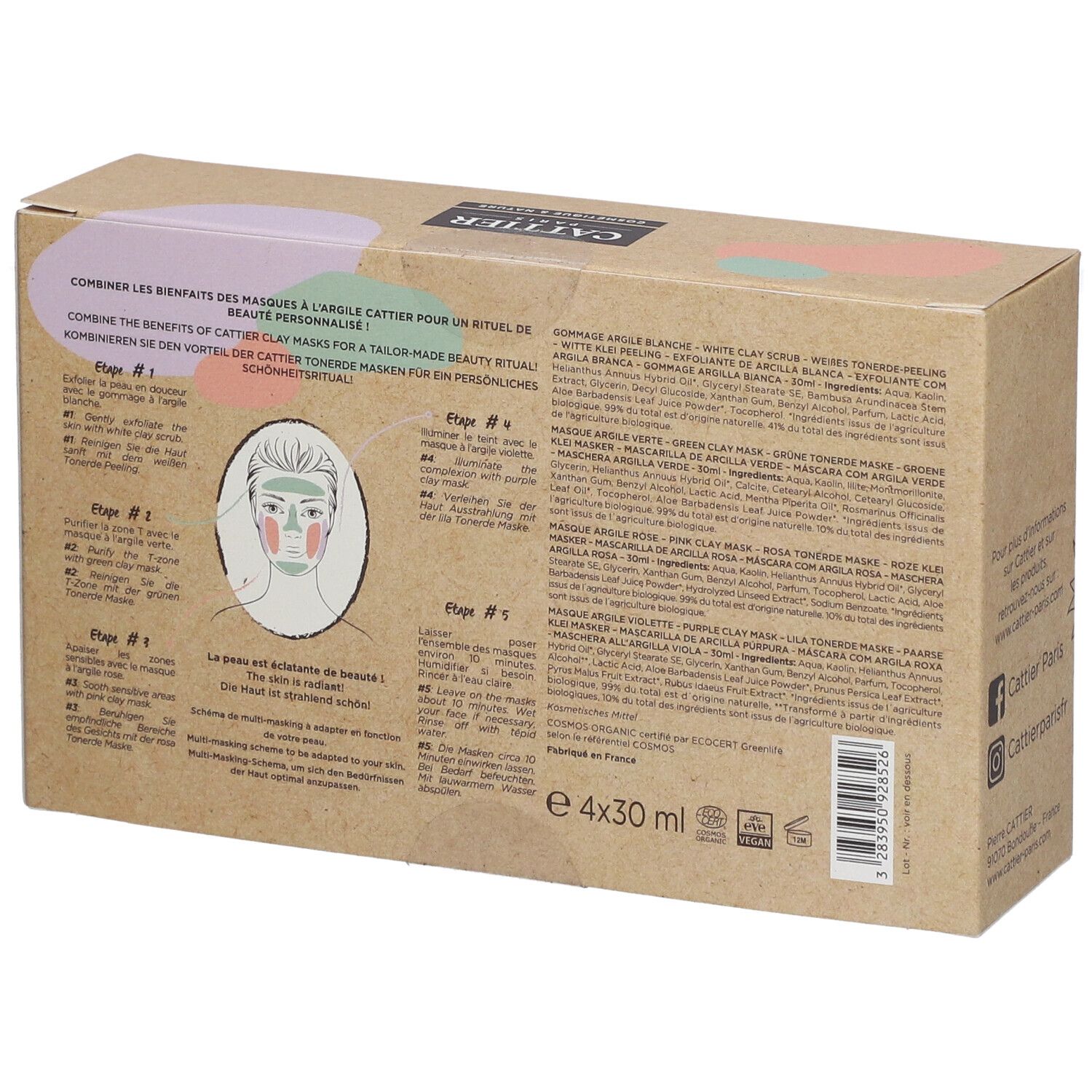 CATTIER Multi-Masking-Set mit Tonerde
