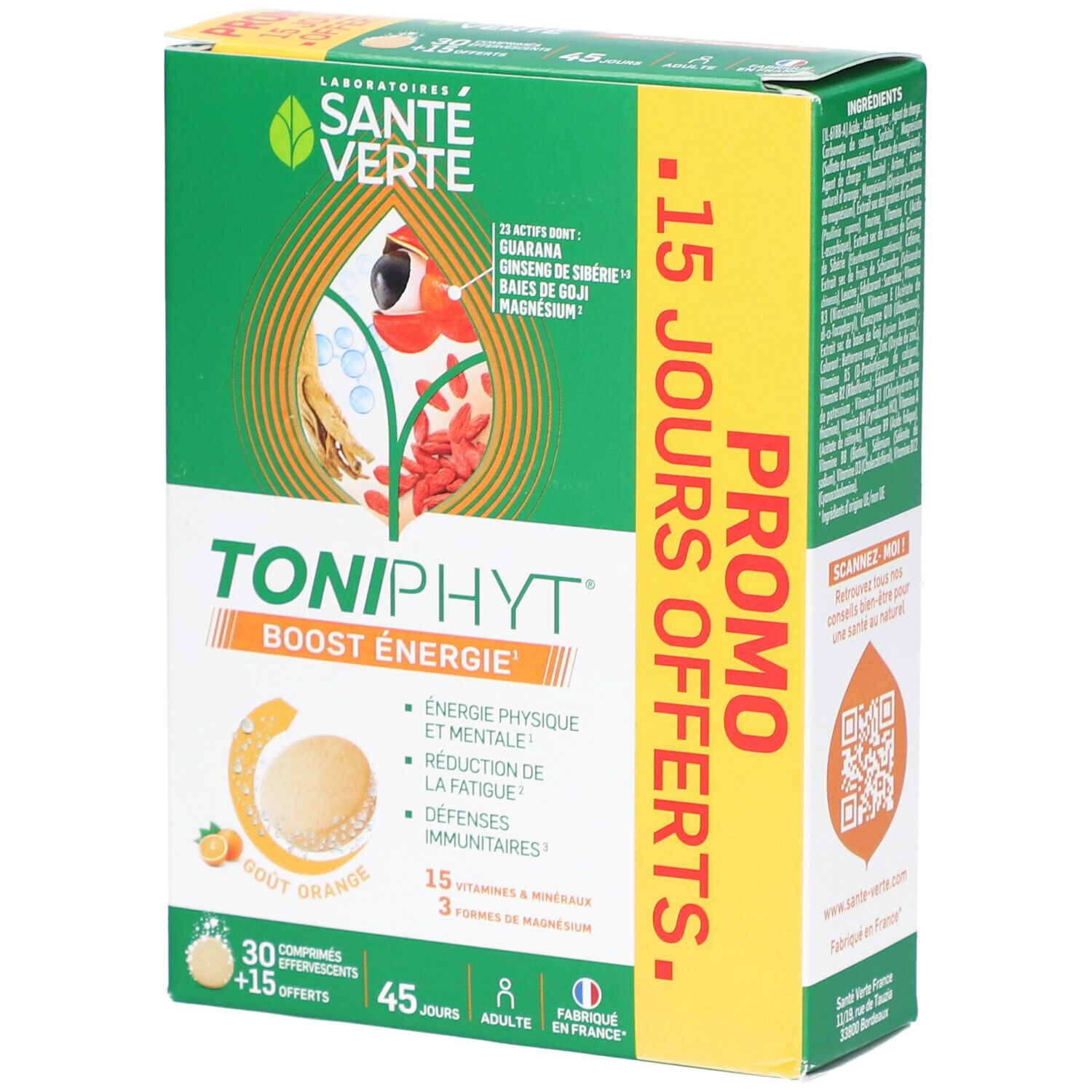 Toniphyt Boost Orange CPR 30+1 Comprimé