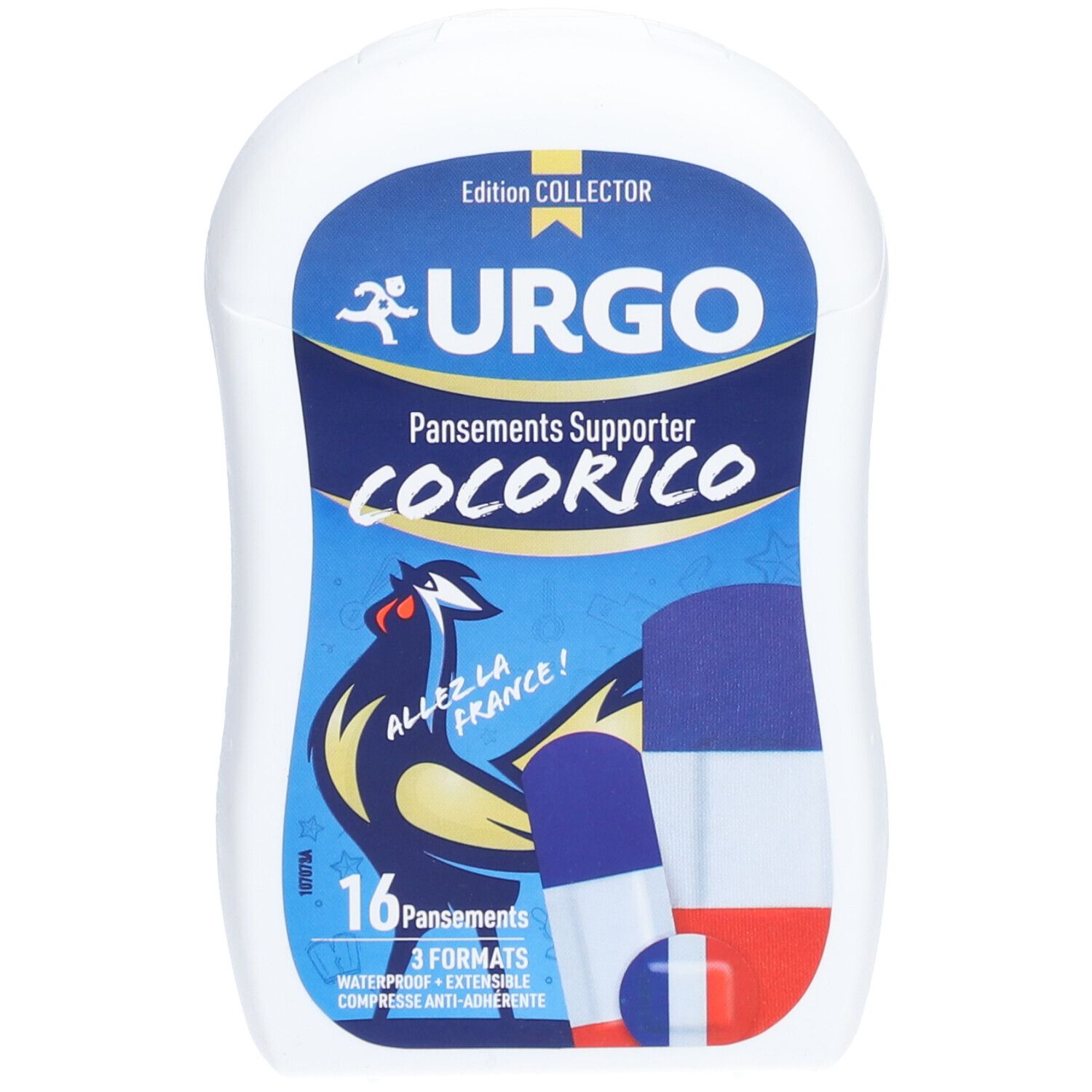 Urgo Pansement Cocorico - Pansement adhésif prédécoupé, 3 formats, édition collector Allez