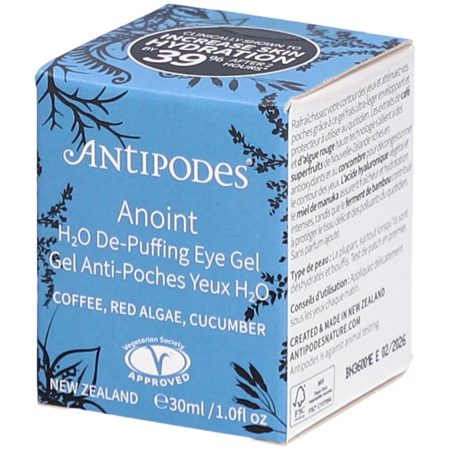 Antipodes Anoint H2O GEL Yeux 30Ml 30 ml Gel