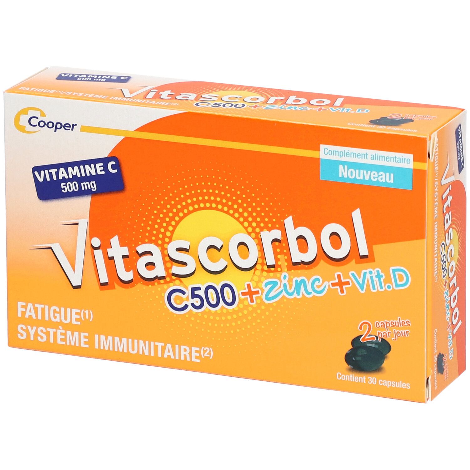 Cooper Vitascorbol C500 + Zinc + Vitamine D