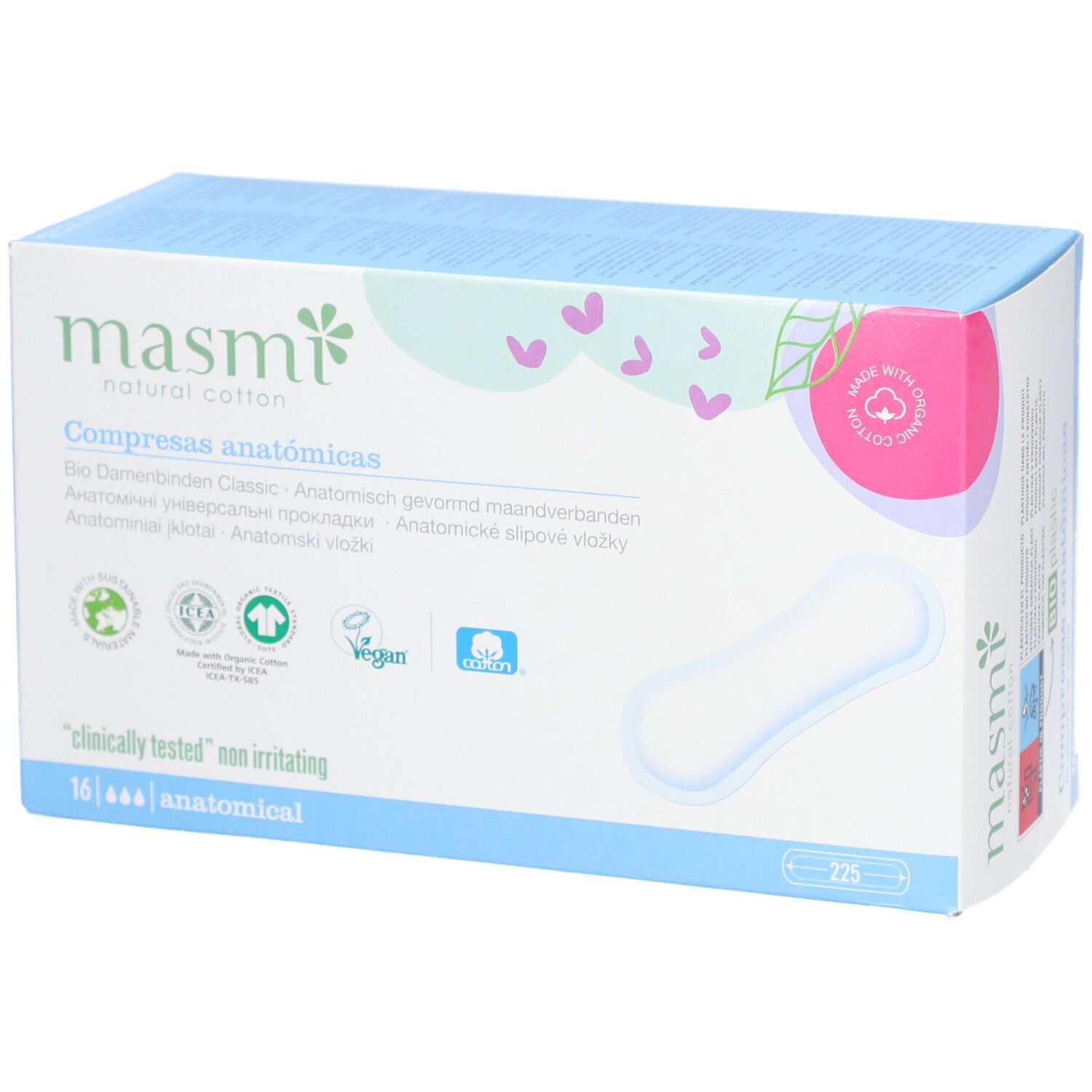 Masmi Serviettes Coton Anatomiques