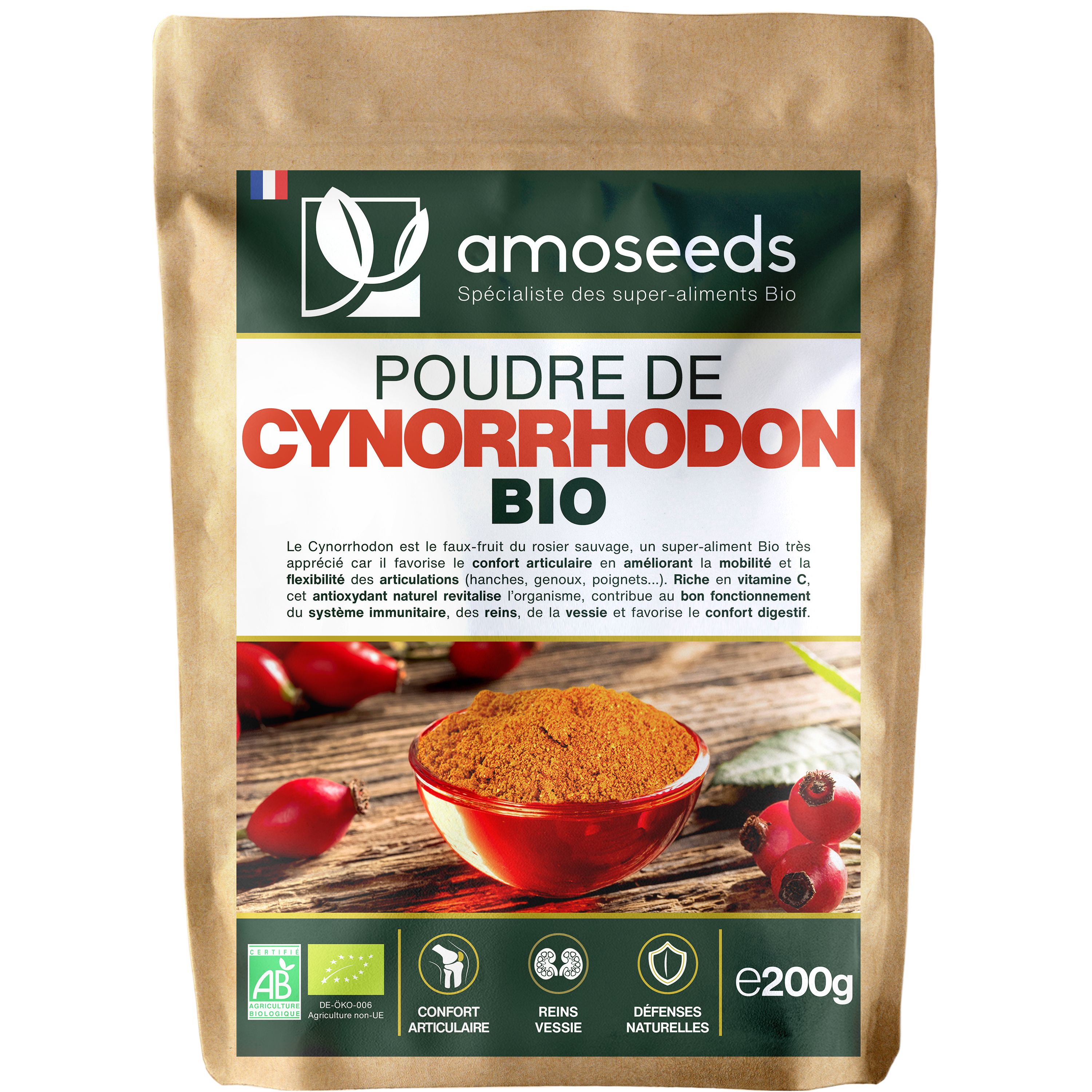 amoseeds Poudre DE Cynorrhodon BIO