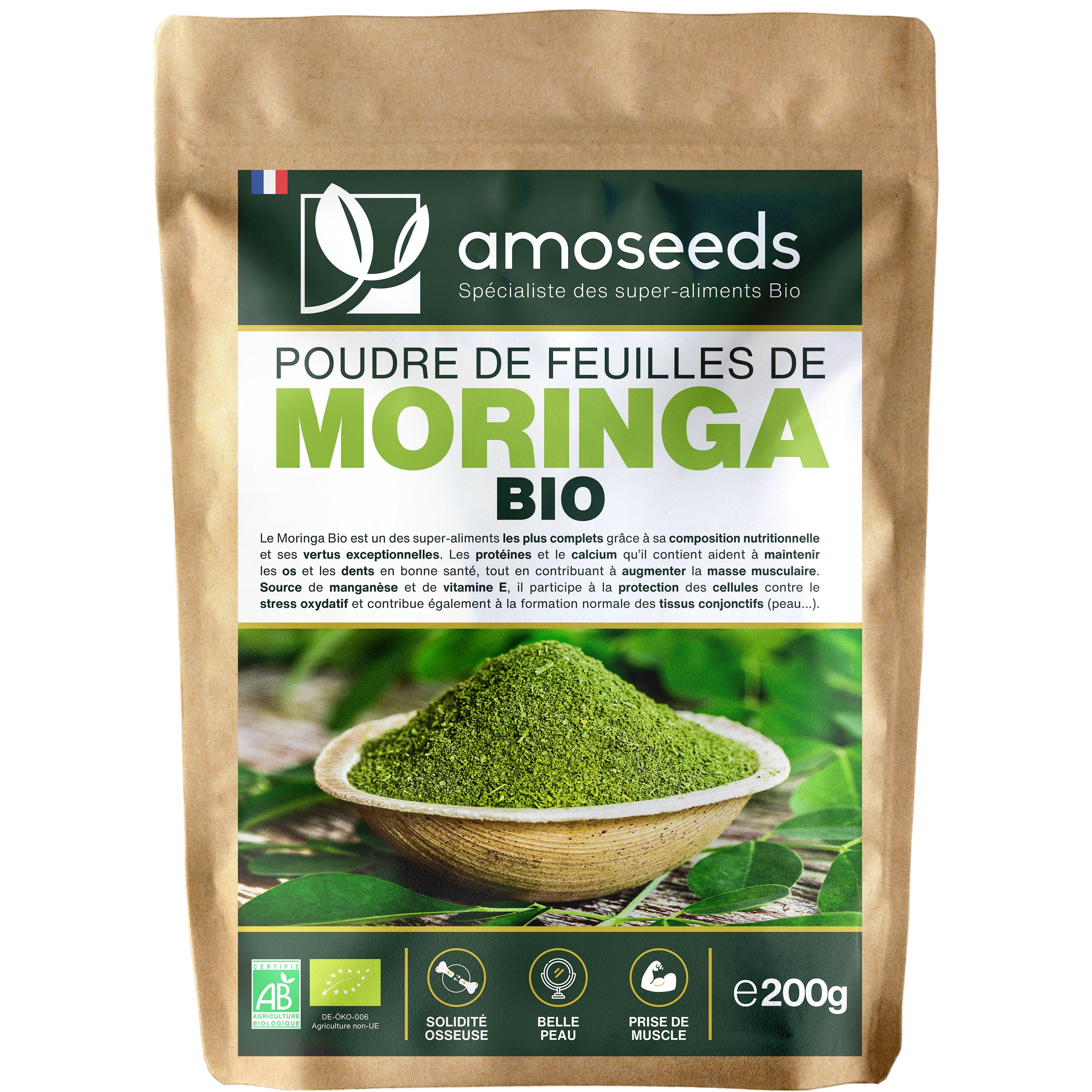 amoseeds Poudre DE Moringa BIO
